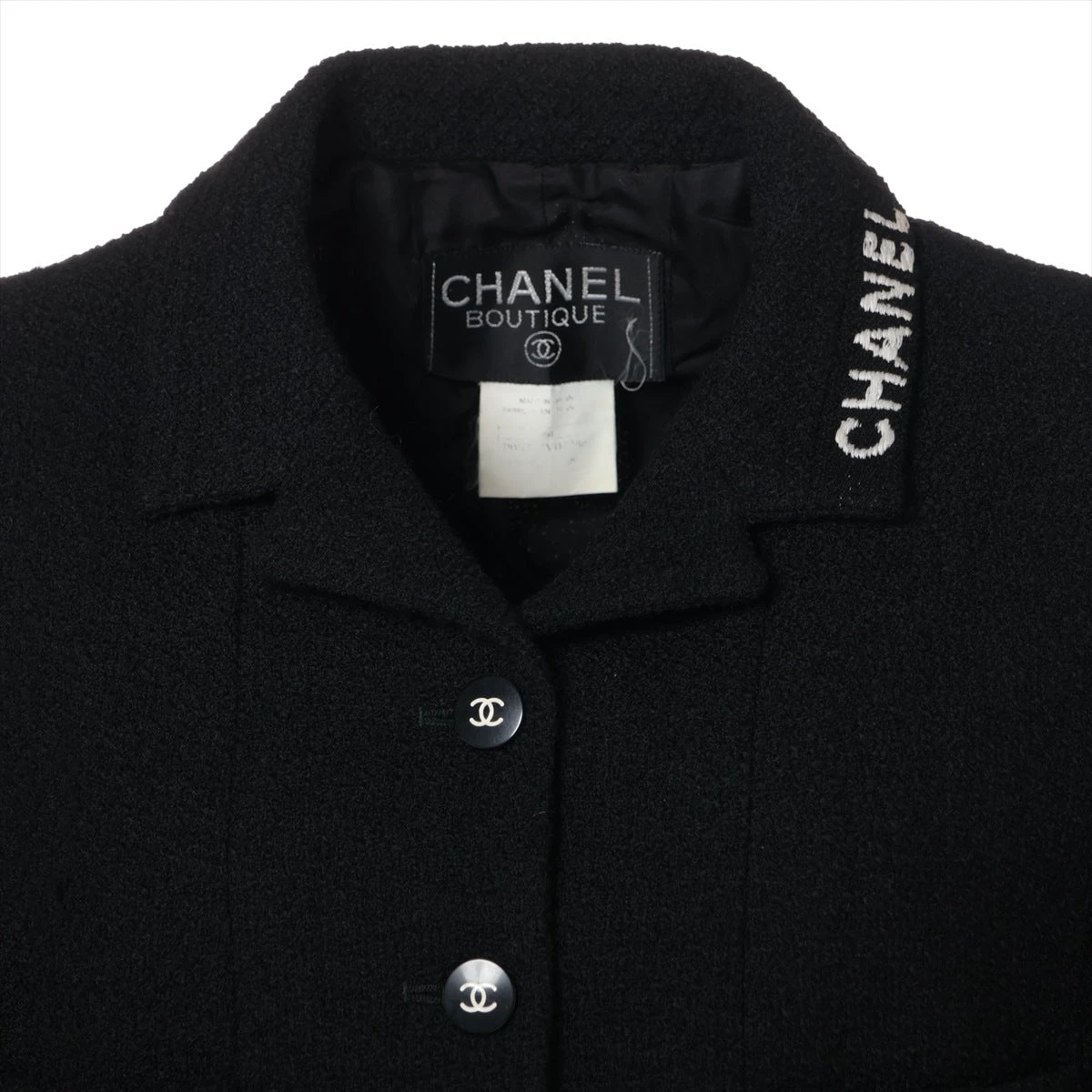 美品✨CHANEL ジャケット　ココボタン　ブラック CHANEL シャネル 22AW ココボタンツイードジャケット P73145V60816