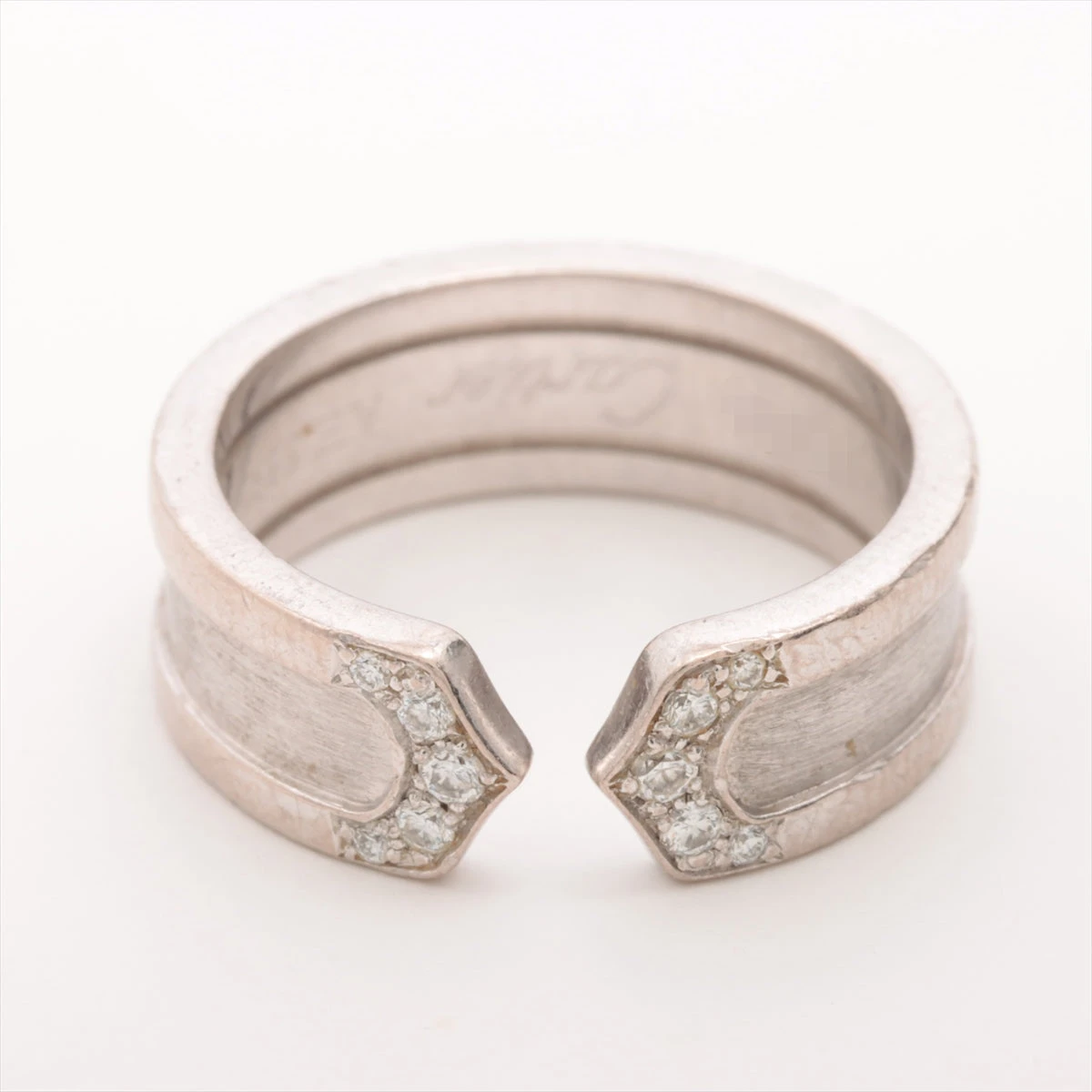 カルティエ C2 ダイヤ リング 750(WG) 7.8g 51 B4044251 A3495760