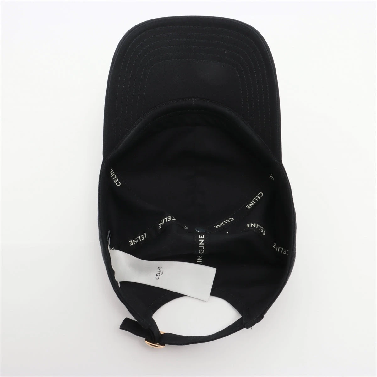 セリーヌ 2AUT6969P トリオンフ キャップ L コットン ブラック