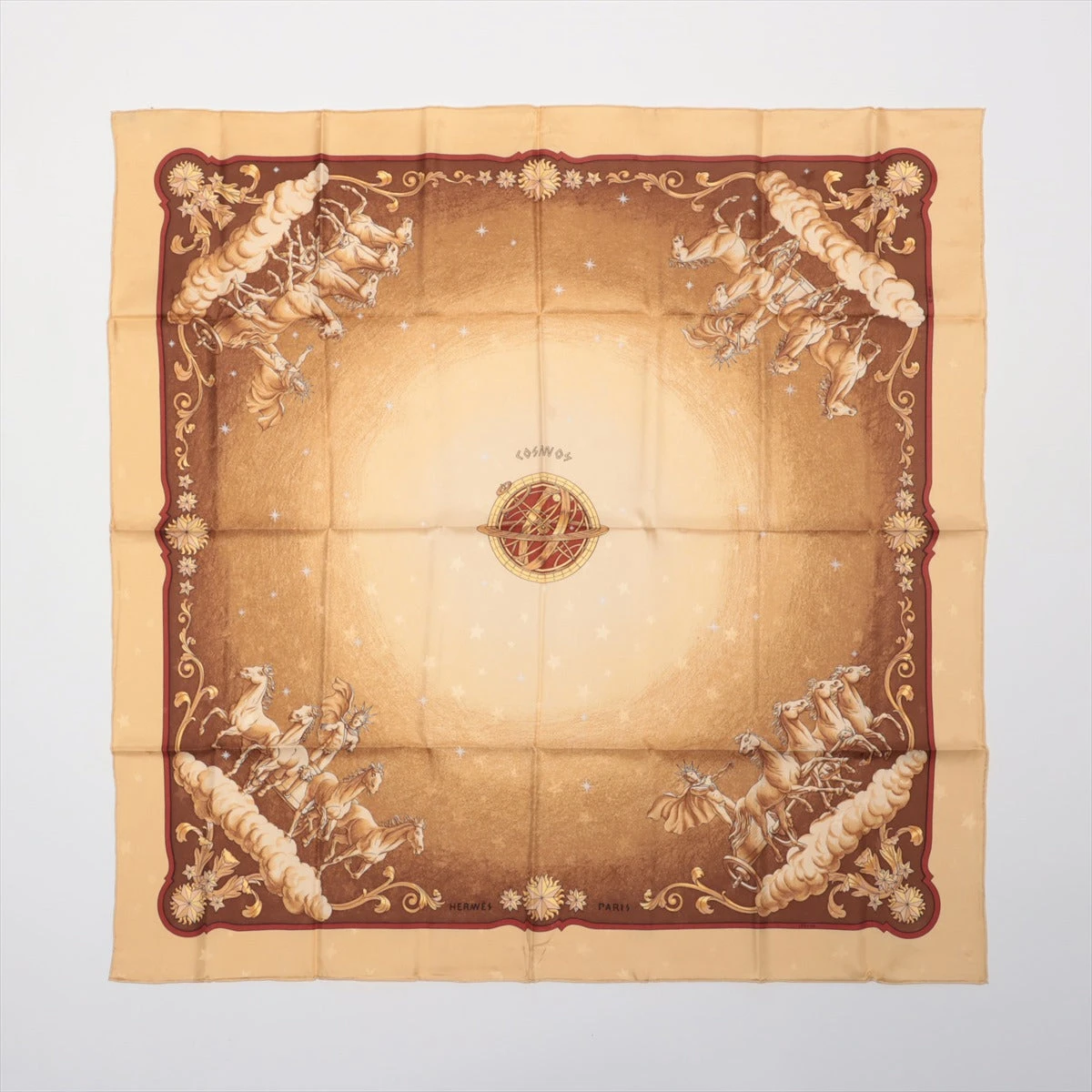 ◇エルメス HERMES スカーフ カレ90 KOSMIMA 宇宙 シルク エルメス
