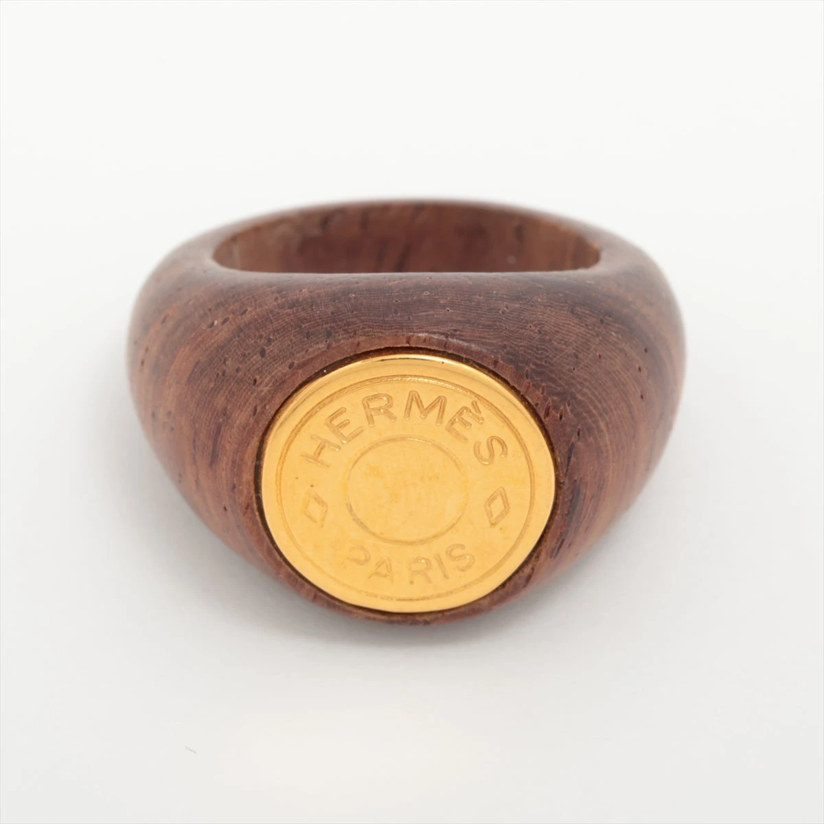 エルメス スカーフリング 星を巡る旅展 ウッド - シルバー金具