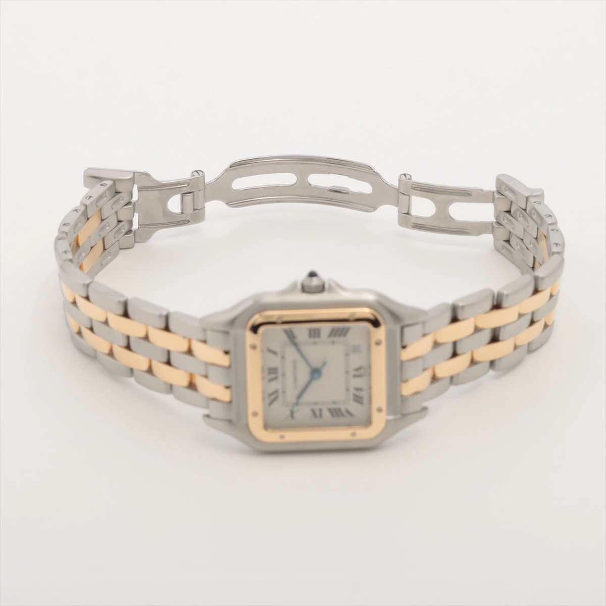 カルティエ パンテールMM W25028B6 SS×YG QZ アイボリー文字盤