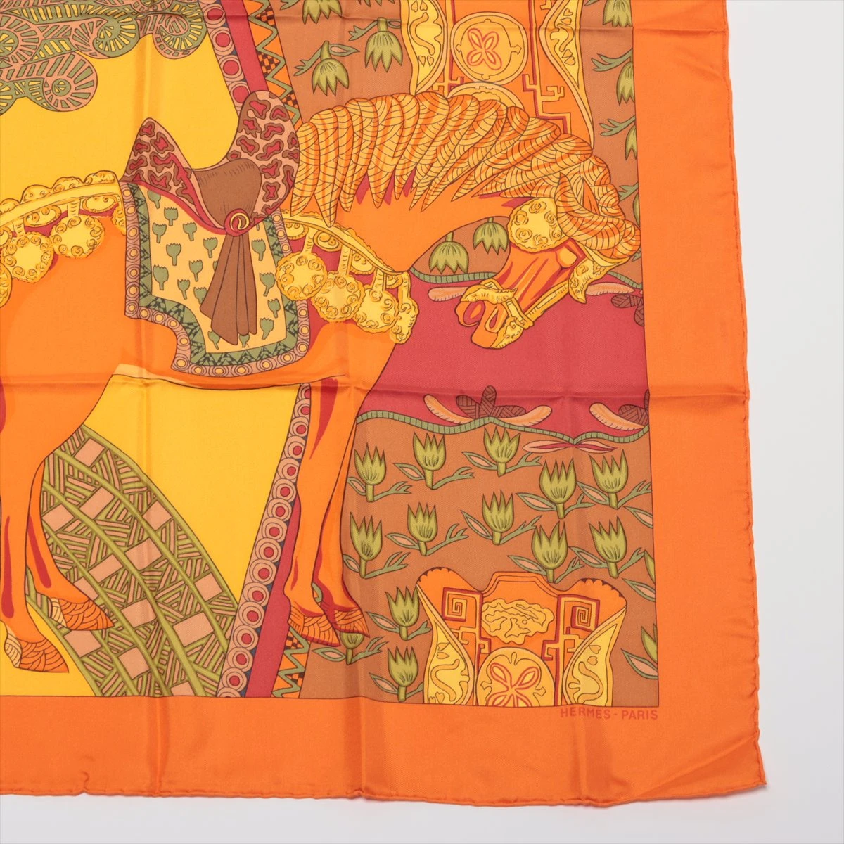 HERMESエルメス カレ90 カシシル ステップ美術カシミヤ シルク スカーフ HERMESエルメス カレ90 カシシル ステップ美術カシミヤ シルク