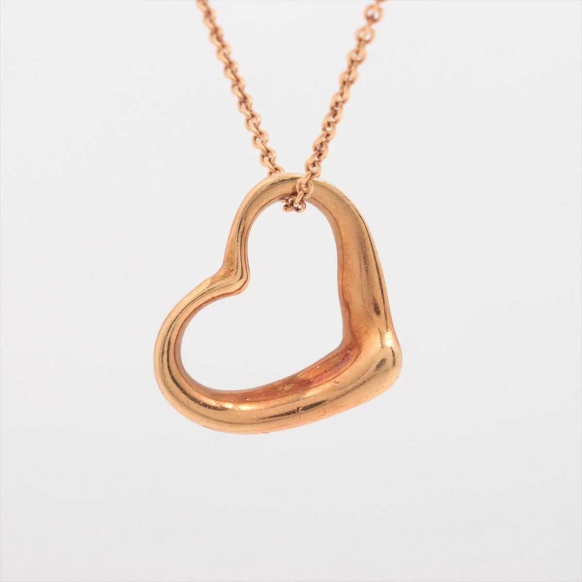 国内発送ティファニー オープンハート 5 ダイヤモンド 18k ティファニー TIFFANY＆CO オープンハートネックレス イエロー