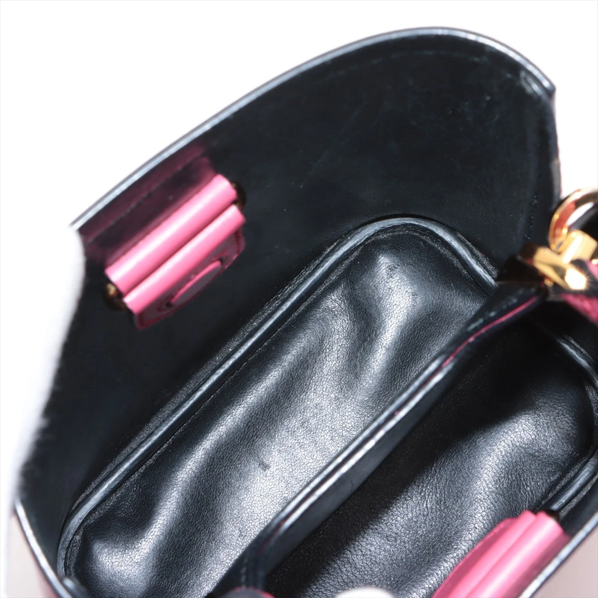 プラダ サフィアーノキュイール パニエ 2WAYショルダーバッグ ピンク