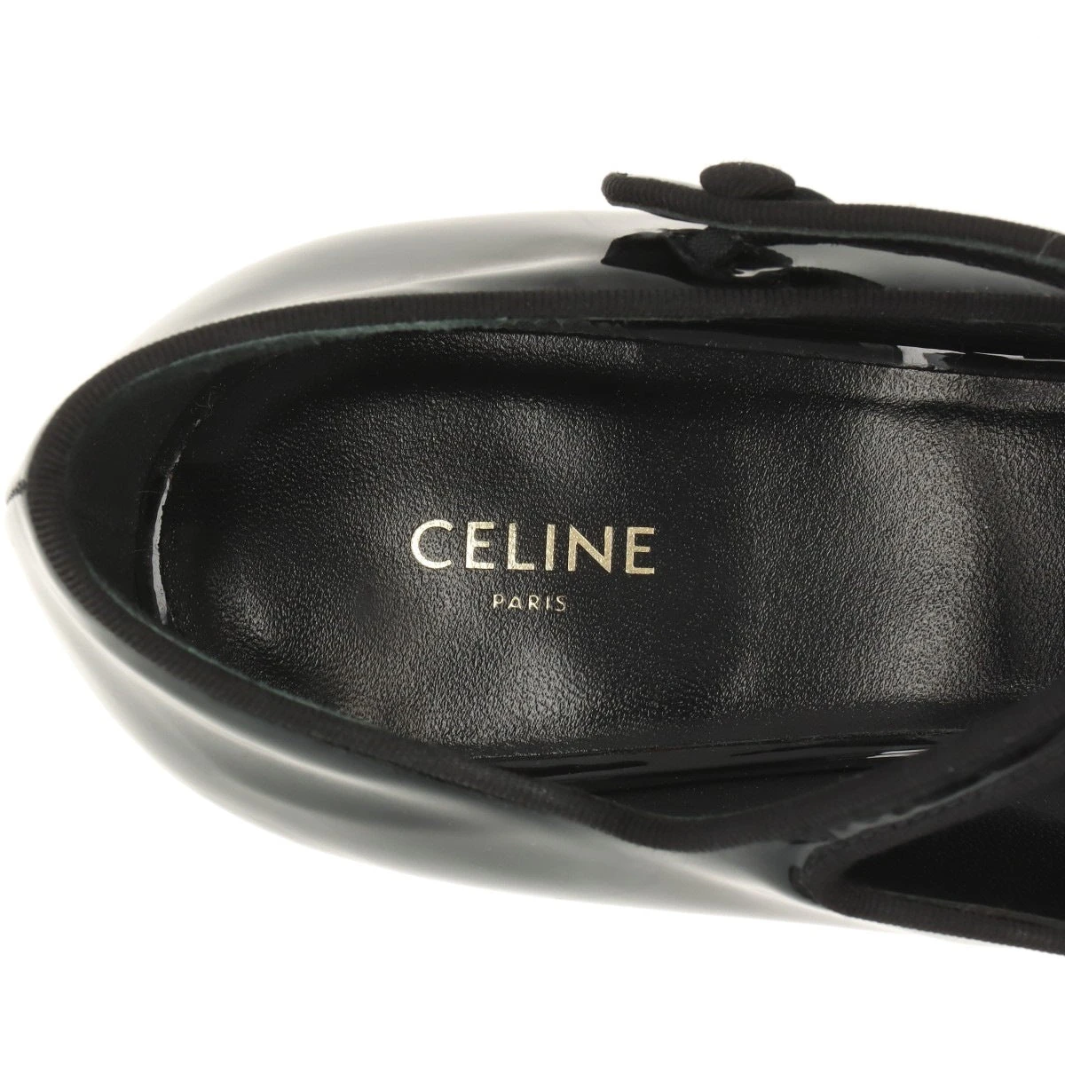 CELINE☆ セリーヌ ジュディ パテント レザー パンプス ブラック 1f29e6f9773d8dfc6c4cd2e09c6de0