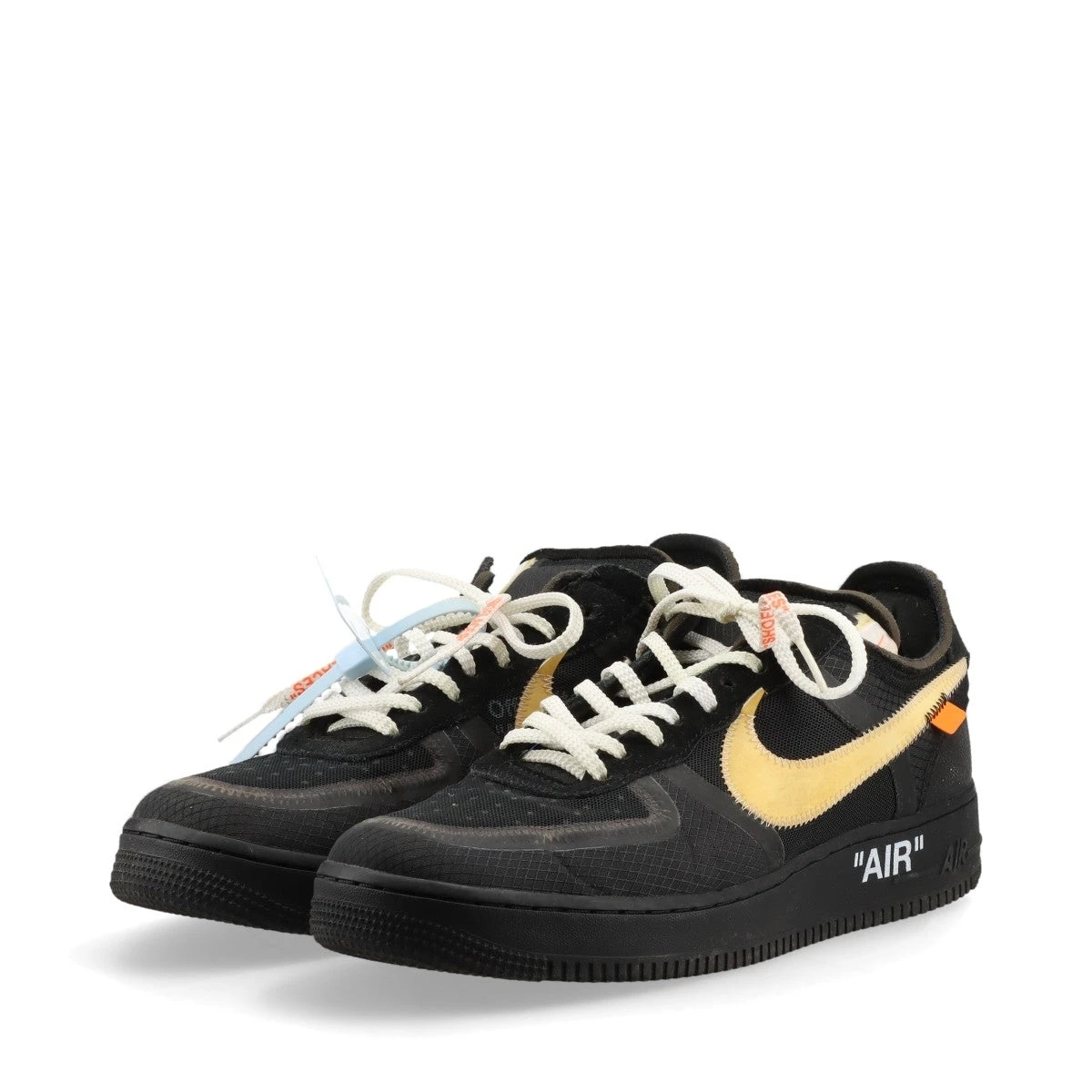 ナイキ×オフホワイト AIR FORCE 1 メッシュ スニーカー 28.5cm メンズ 