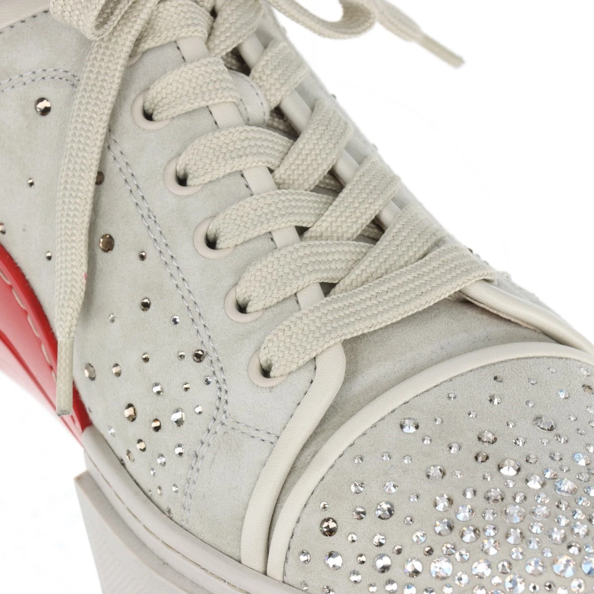 クリスチャンルブタン スエードレザー スニーカー 42 メンズ グレー  