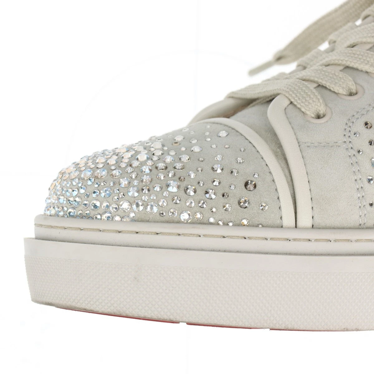 クリスチャンルブタン スエードレザー スニーカー 42 メンズ グレー  