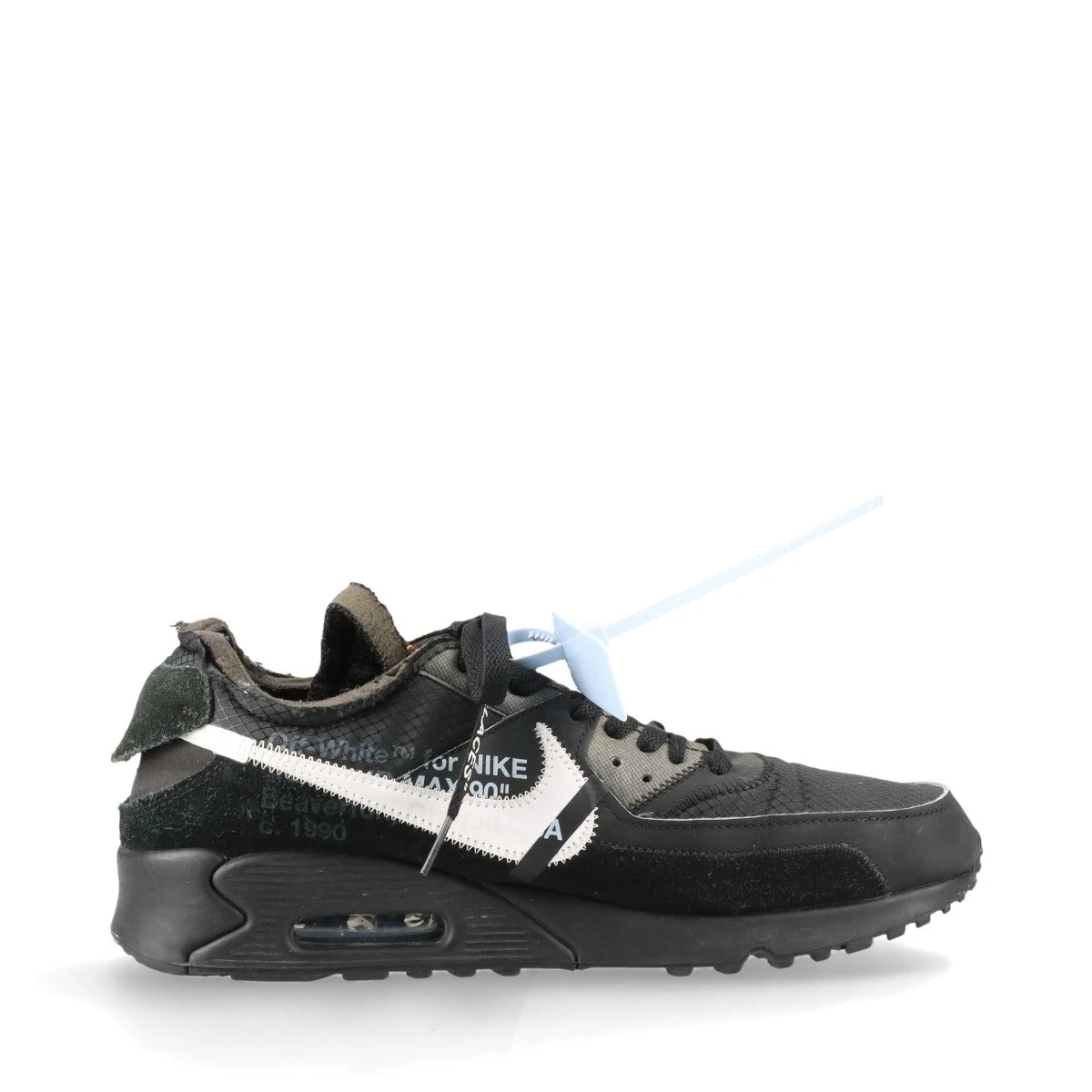 ナイキ×オフホワイト AIR MAX 90 ファブリック スニーカー 28.5cm 
