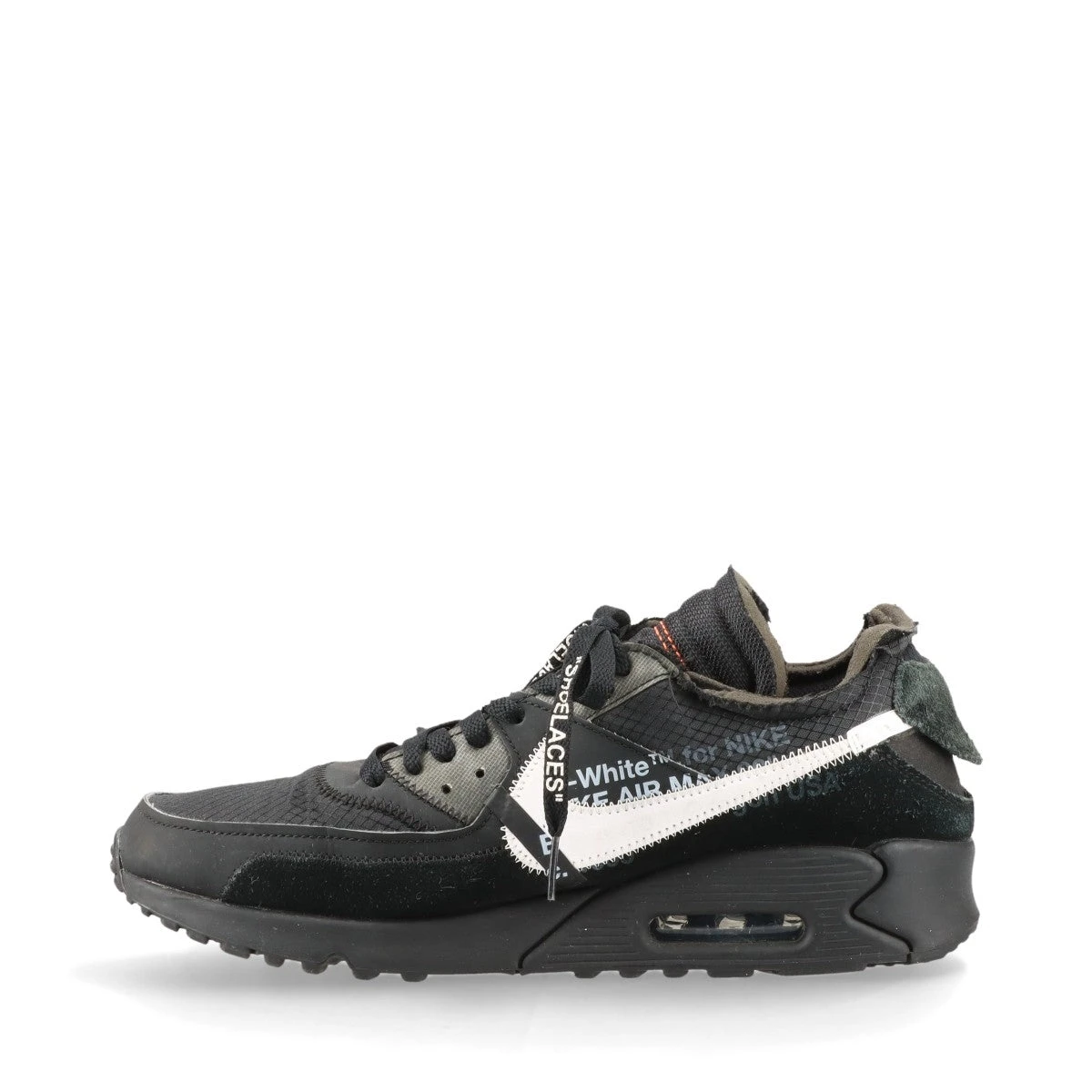 ナイキ×オフホワイト AIR MAX 90 ファブリック スニーカー 28.5cm 
