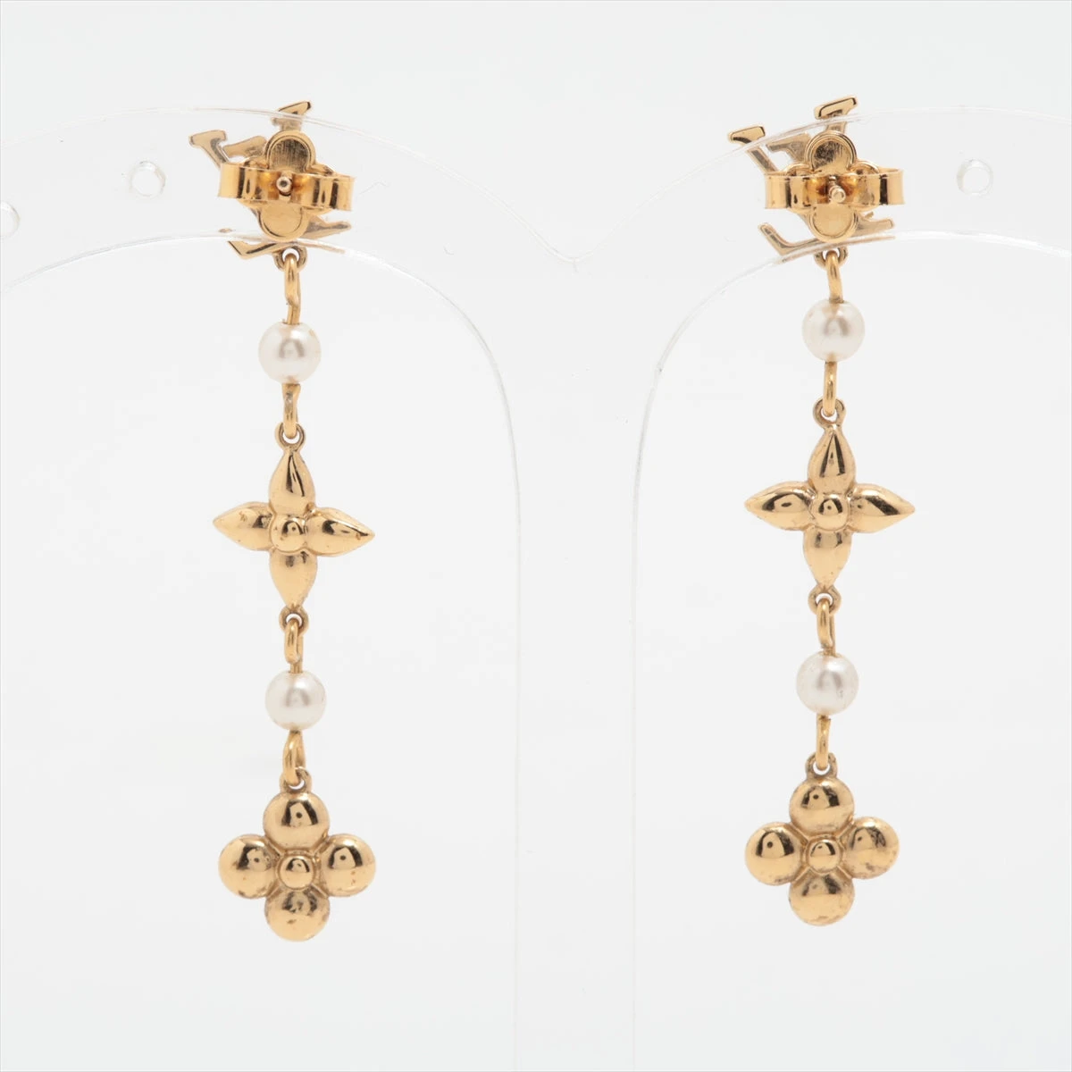 ルイヴィトン ピアス クルーザー　フェイクパール GP ゴールド ※欠けあり ルイヴィトン ピアス クルーザー フェイクパール GP ゴールド