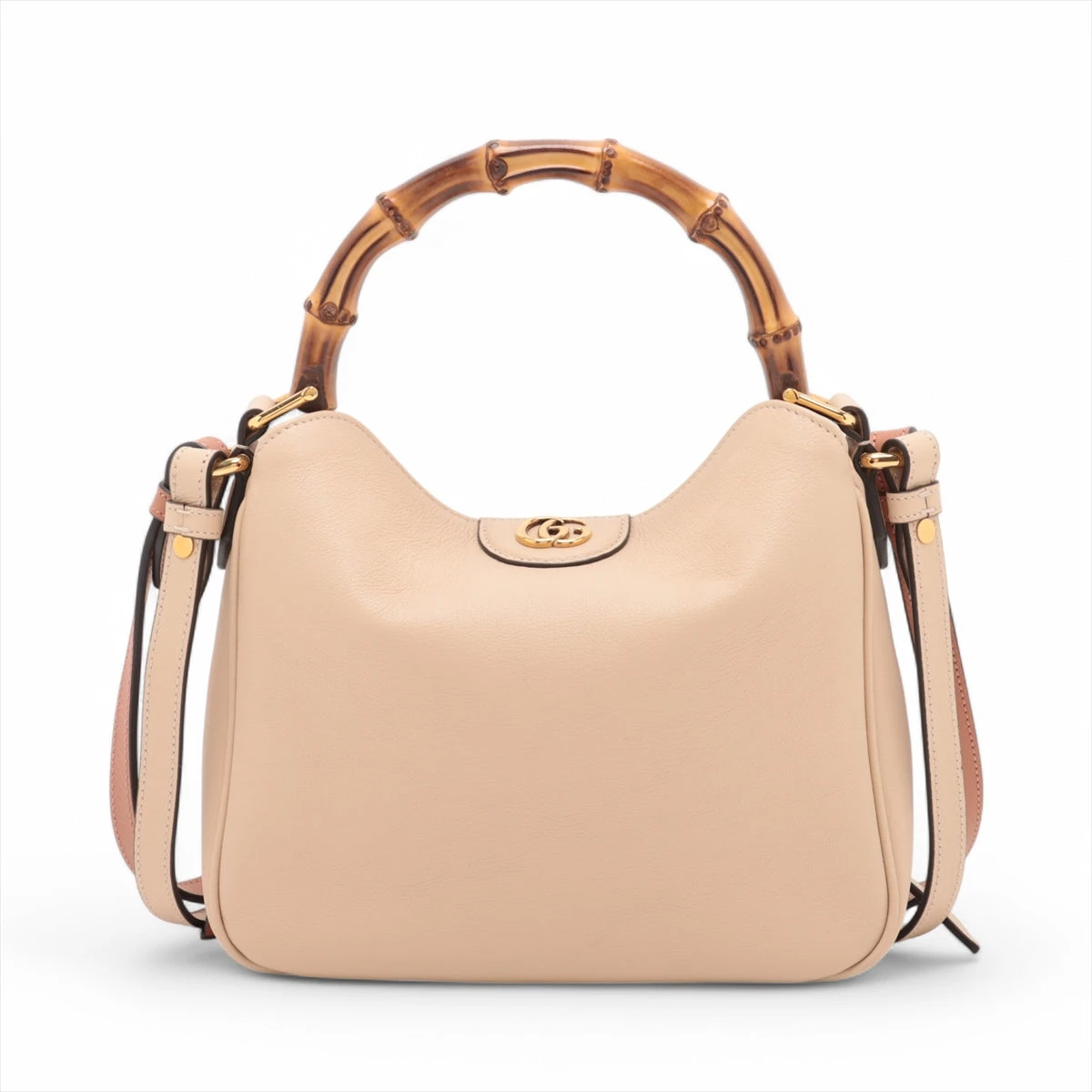 【極美品】グッチバンブーバック　ベージュ希少カラー GUCCI - 極 美品 希少品 保存袋付 GUCCI グッチ オールドグッチ
