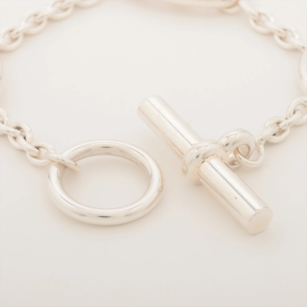 【鑑定済】HERMES シェーヌダンクル ファランドール SH ブレスレット HERMES エルメス ブレスレット ニューファランドール Farandole