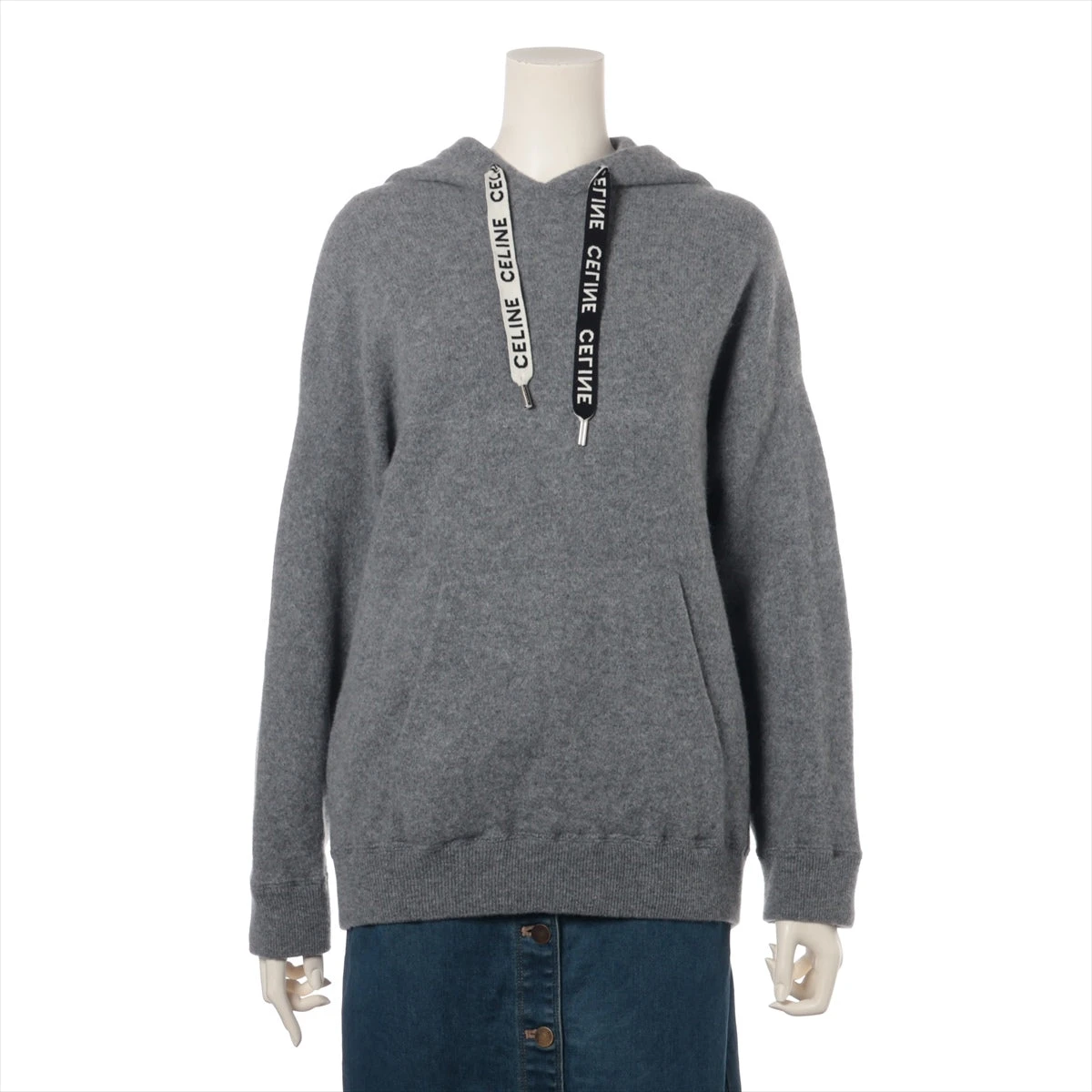 Skull cashmere ウール カシミヤ ニット カーディガン グレー Skull cashmere ウール カシミヤ ニット カーディガン グレー