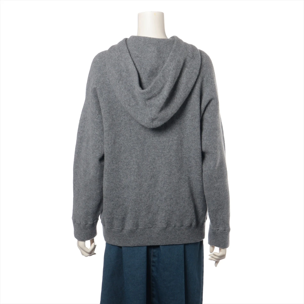 セリーヌ ウール×カシミヤ ニット M レディース グレー