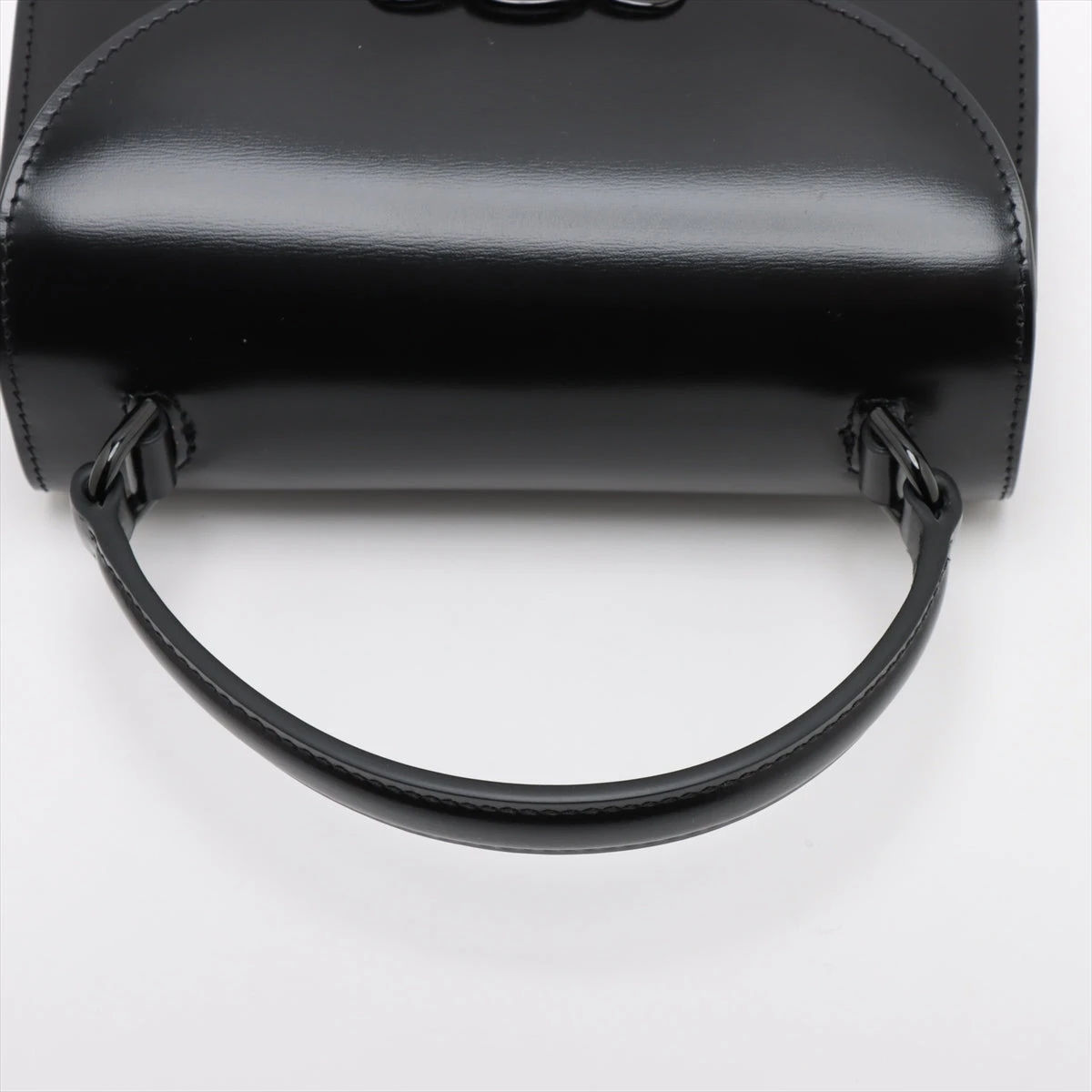 美品　セリーヌ　レザー　トリオンフ　ハンドバッグ　ブラック CELINE セリーヌ ショルダーバッグ Medium Triomphe トリオンフ