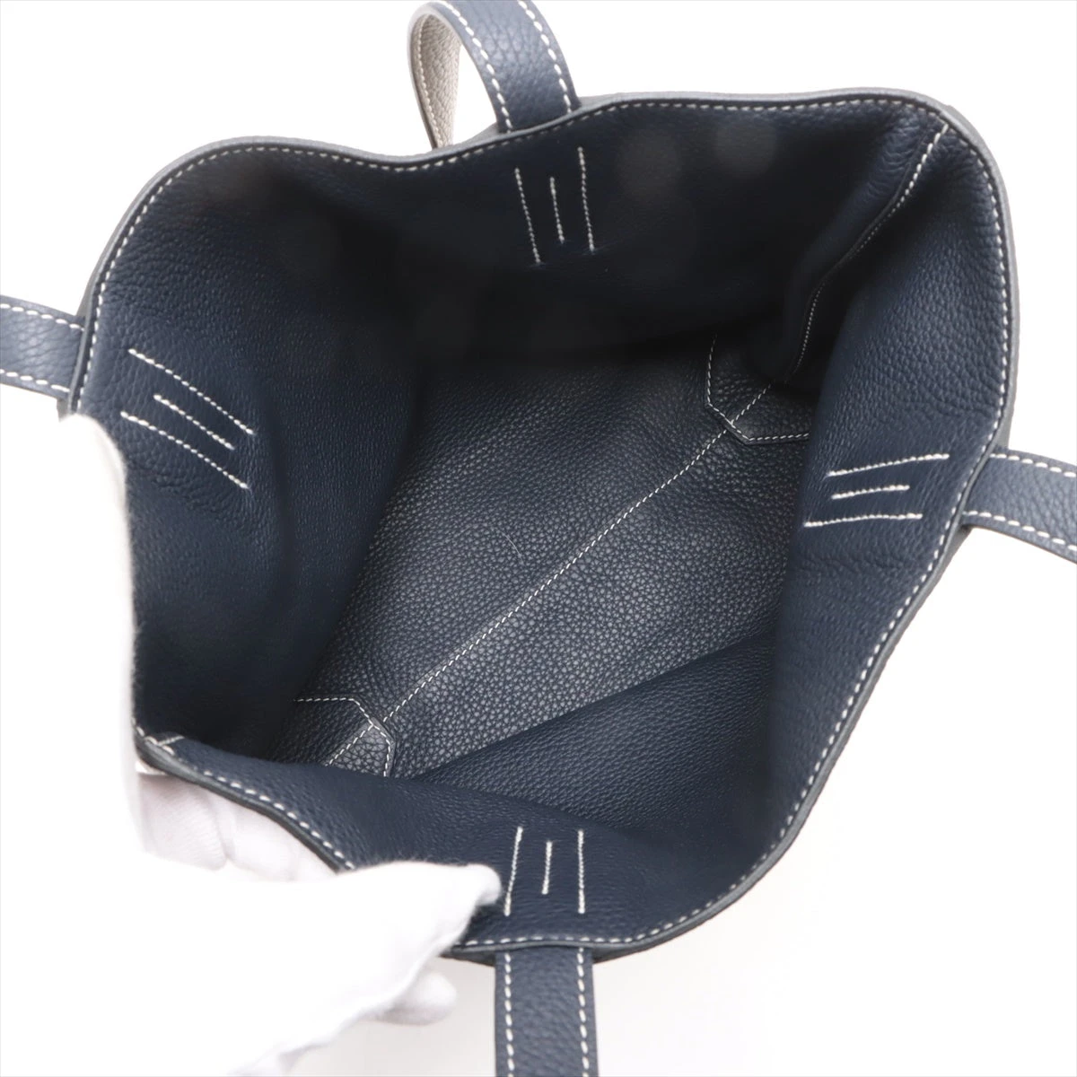 エルメス ドゥブルセンス28 トリヨンクレマンス エタン×ブルーニュイ A