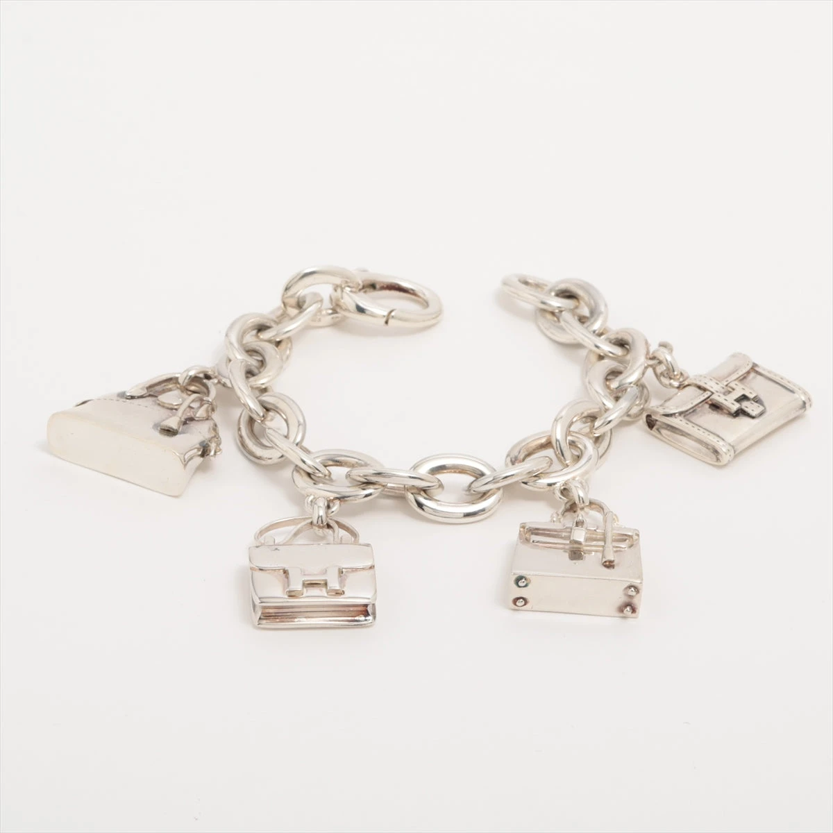 HERMES エルメスアミュレット4ブロック　シルバー HERMES エルメス アミュレット4 ブルロックバッグチャーム