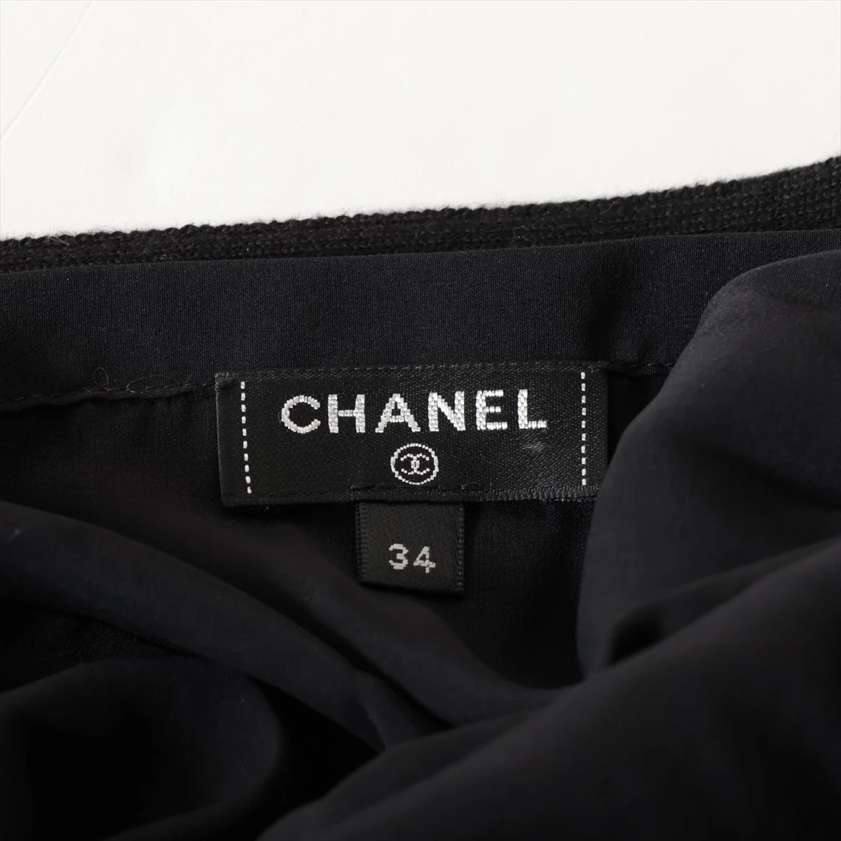シャネル　スカート　size34(XS相当) ブラック系 ココマーク CHANEL - シャネル ヴィンテージ 29 ウール ココマーク ジップ