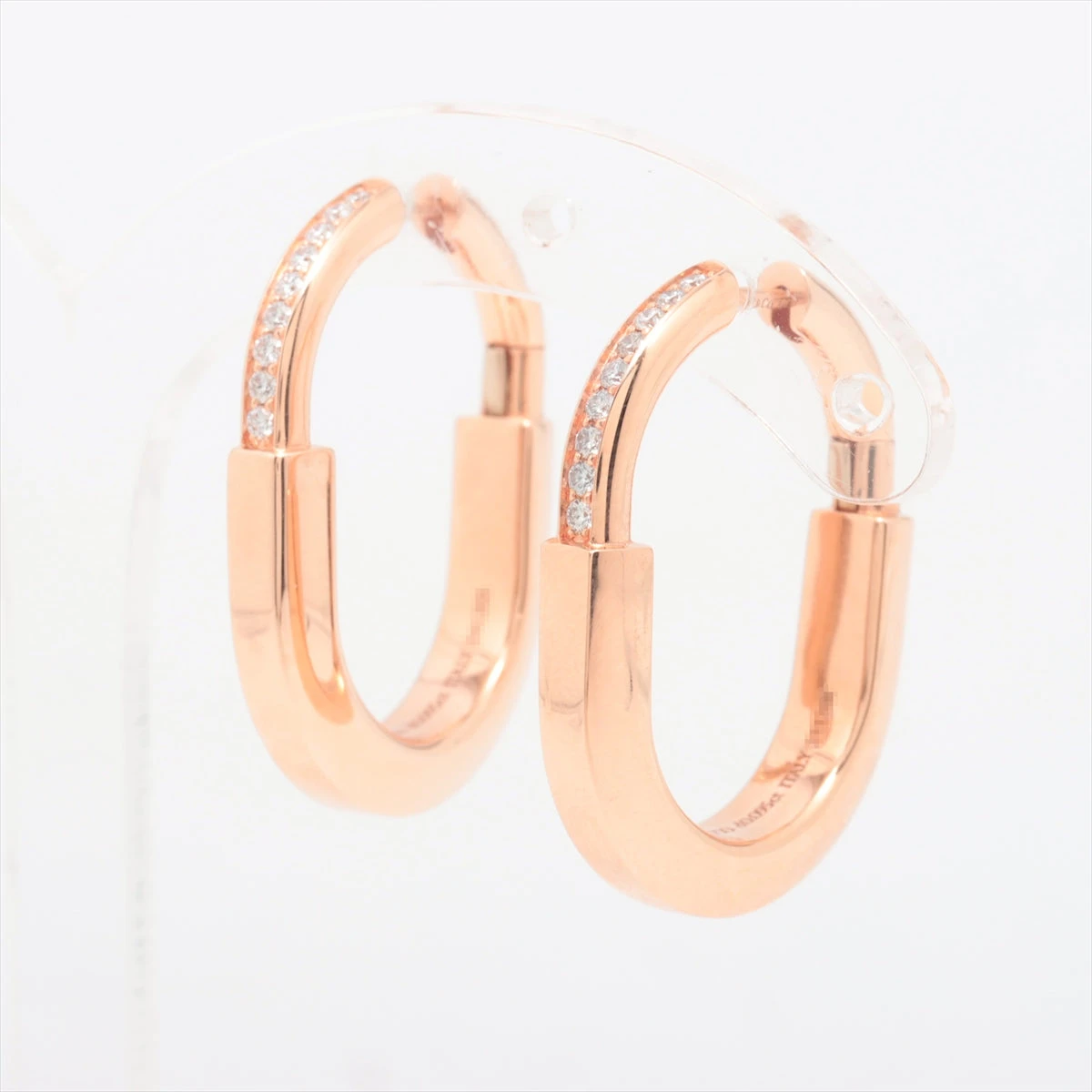 ティファニー ロック ダイヤ ピアス 750(PG) 13.0g D0.095 D0.095