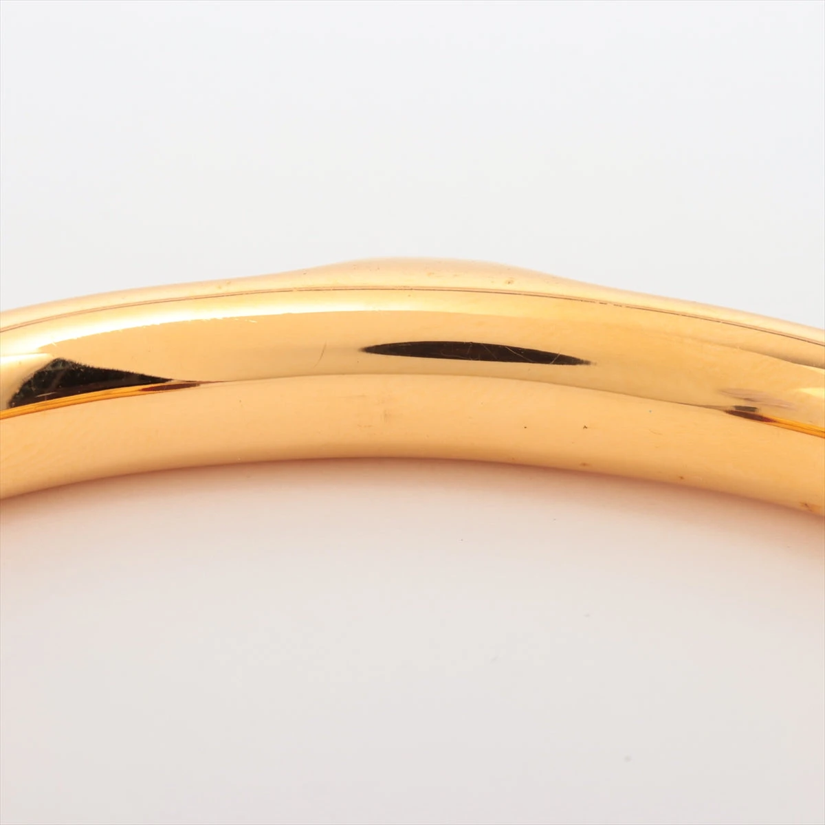 エルメス バングル GP×革 ゴールド×レッド A3512130｜中古