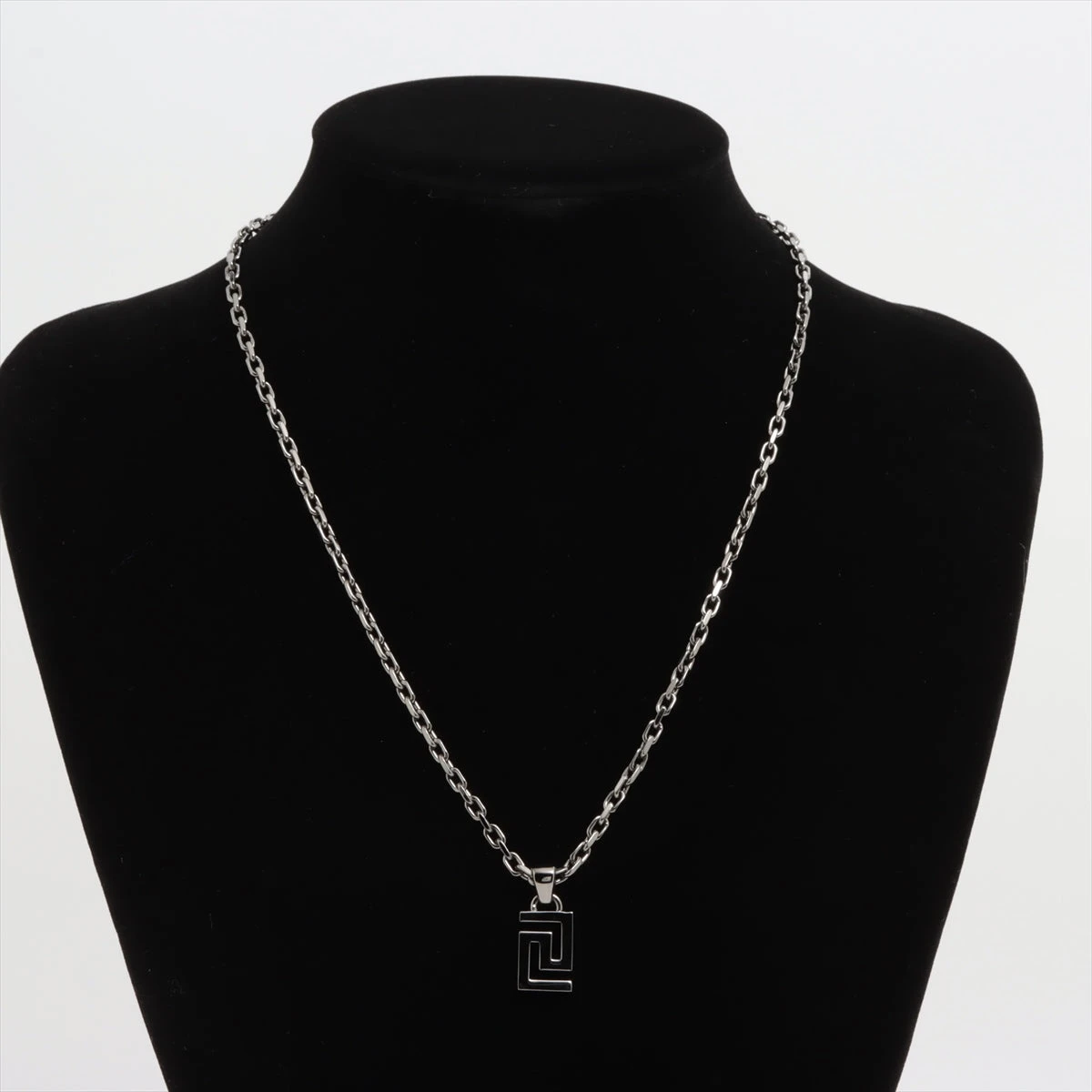 ヴェルサーチ グレカ ネックレス GP ブラック A3511041｜中古ブランド 