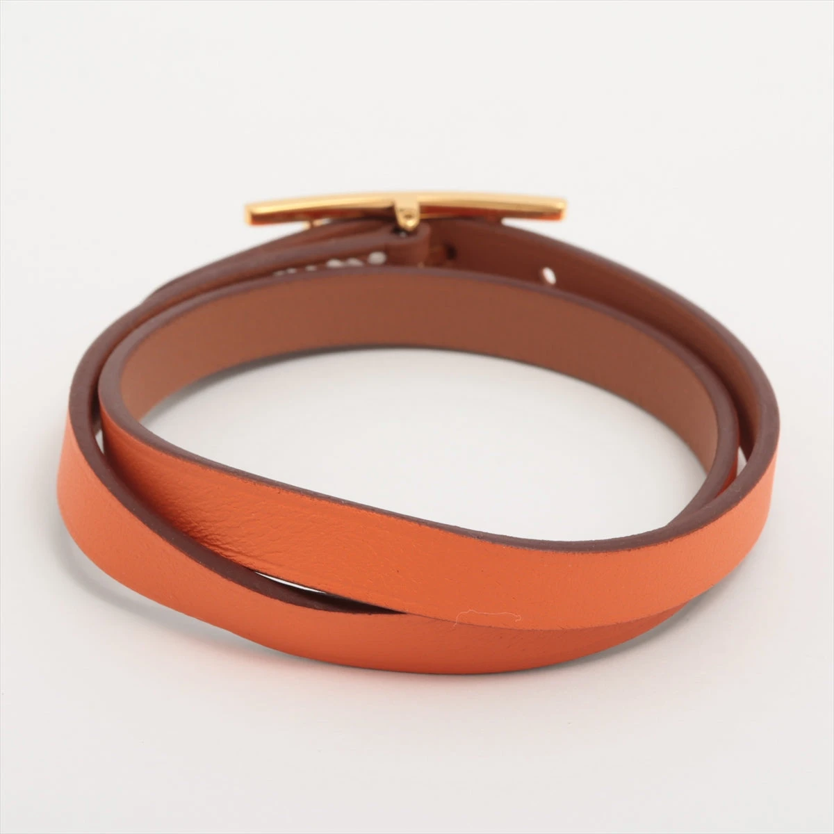 エルメス ビーアピ ドゥーブルトゥール ブレスレット T2 GP×革