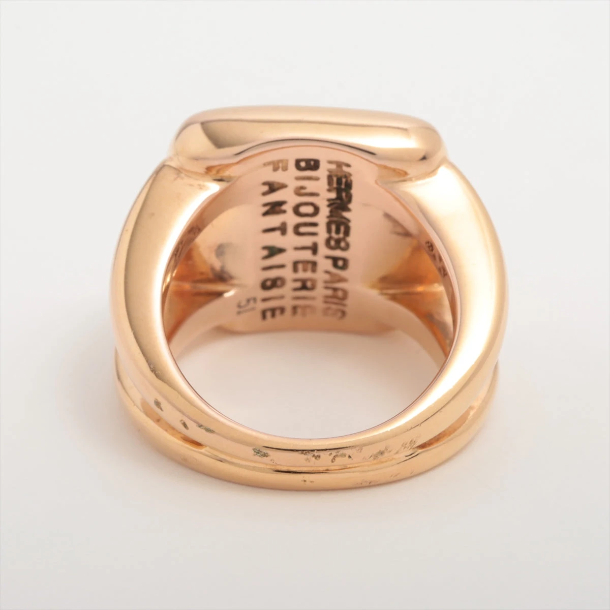 エルメス コロゾ リング 51 実寸10.5号 ホース 馬 ゴールド ベージュ 5560 HERMES エルメス コロゾ シグネットリング 52 ゴールド 指輪