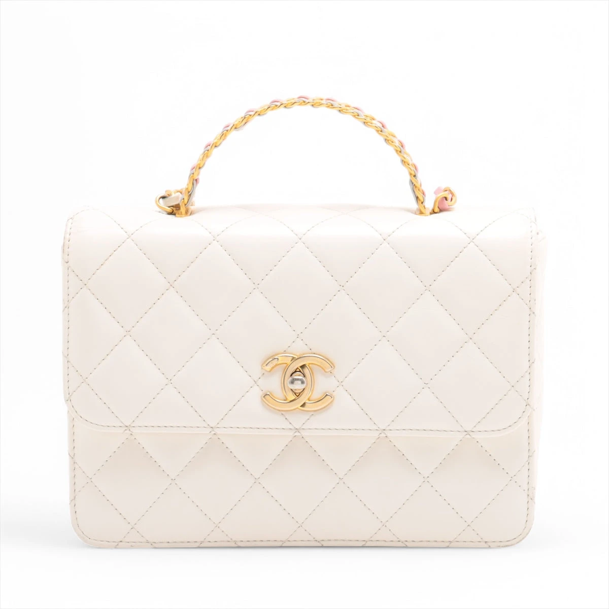 極 美品 シャネル 19 マトラッセ ラムスキン 2way ショルダーバッグ 極 美品 シャネル 19 マトラッセ ラムスキン 2way ショルダー