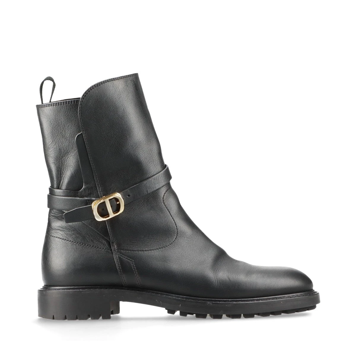 ディオール レザー ショートブーツ 39 レディース ブラック MD0821 CD