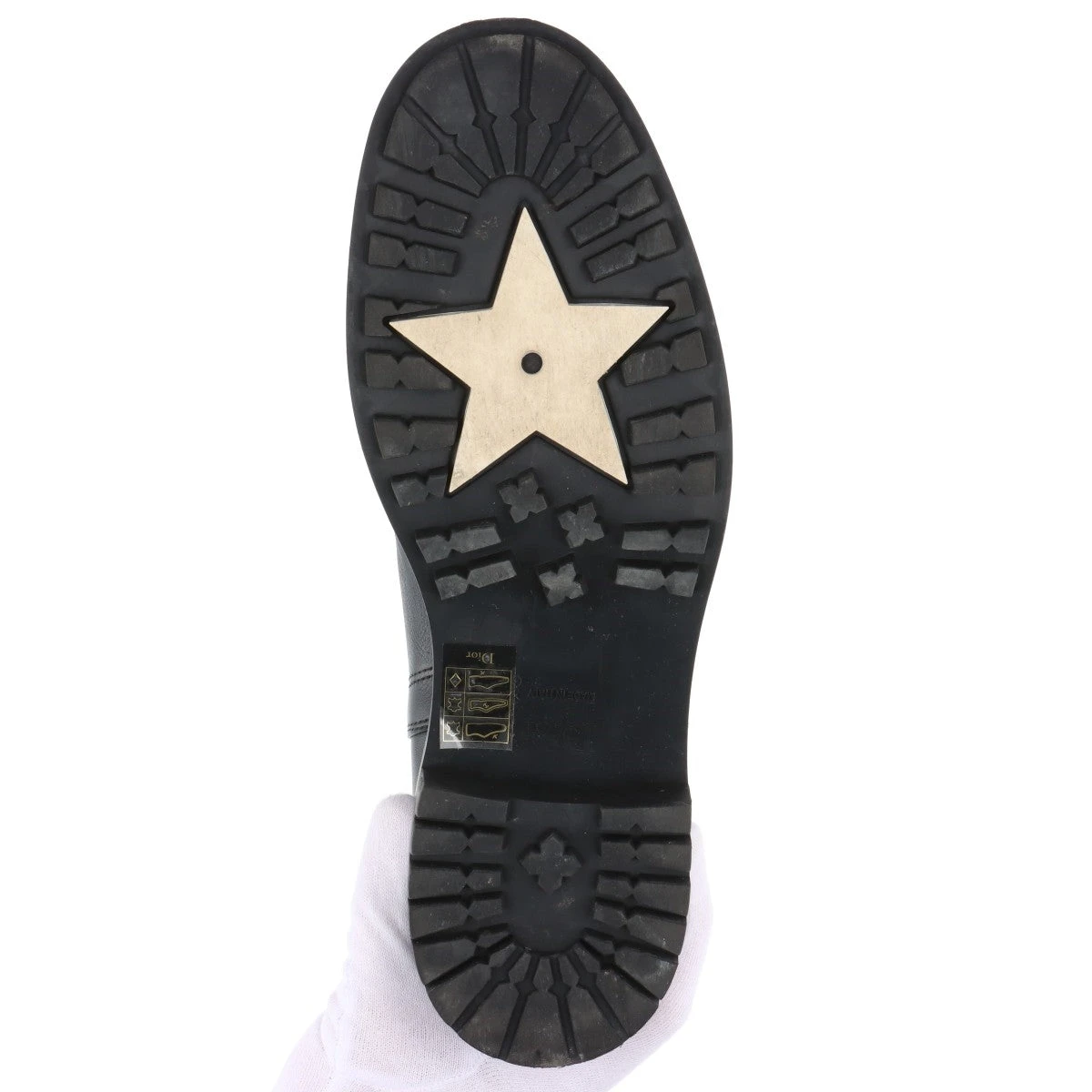 DIOR レザー ブラック ベルト付きブーツ ヒール8cm DIOR レザー ブラック ベルト付きブーツ ヒール8cm
