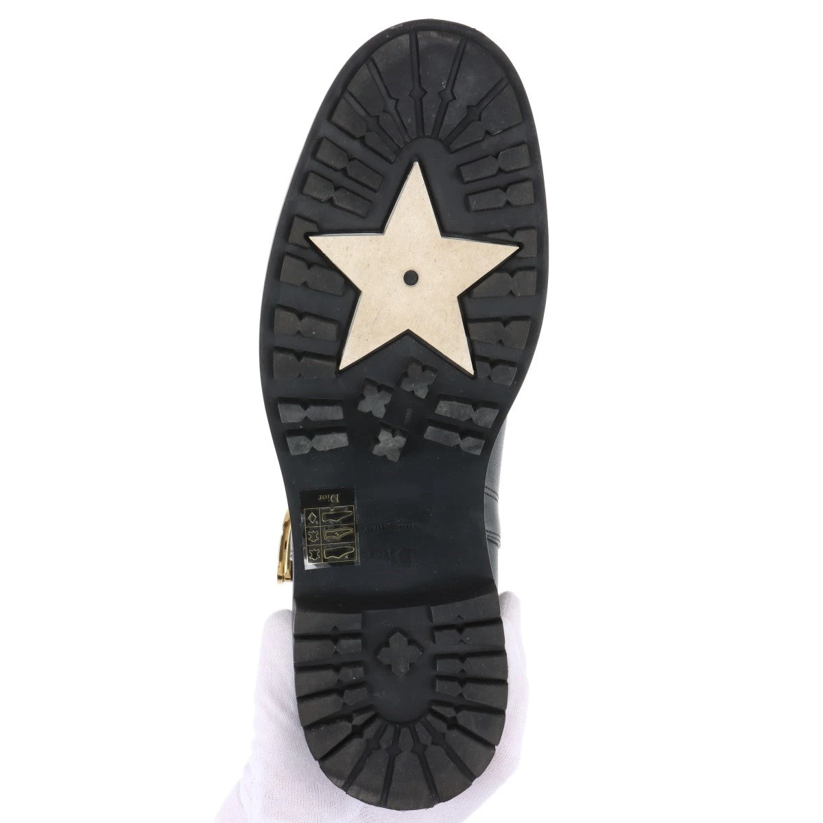 ディオール レザー ショートブーツ 39 レディース ブラック MD0821 CD