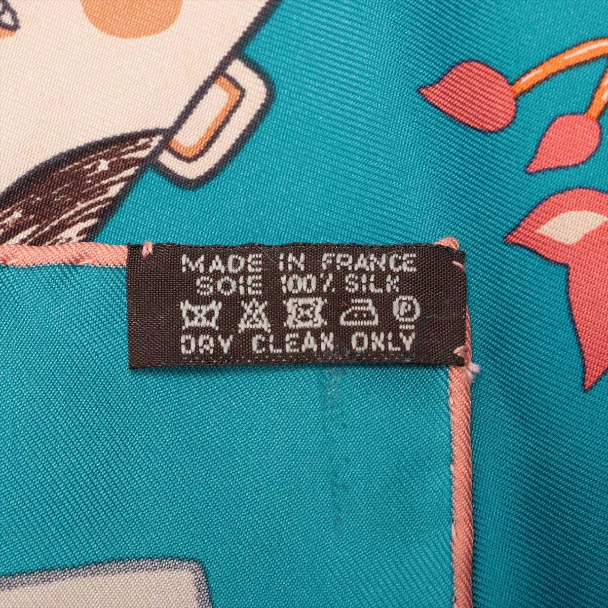 エルメス カレ90 Les Confessions 告白 スカーフ シルク ブルー