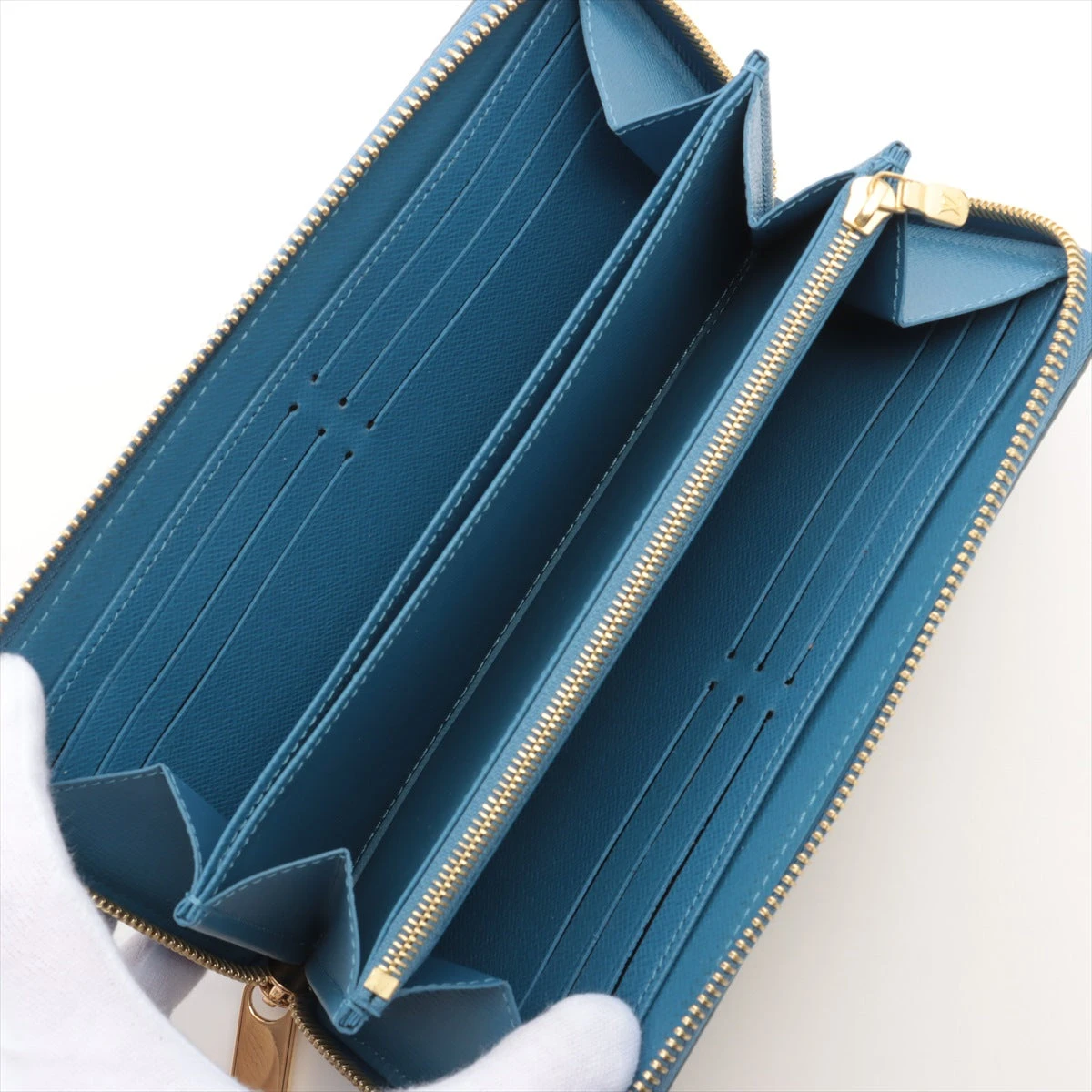 ヴィトン モノグラム ジッピーウォレット M63894 ブルージーン