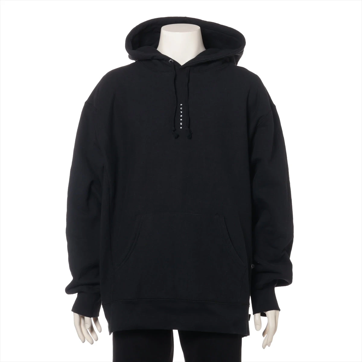 シュプリーム 20AW コットン パーカー XL メンズ ブラック Micro Logo  