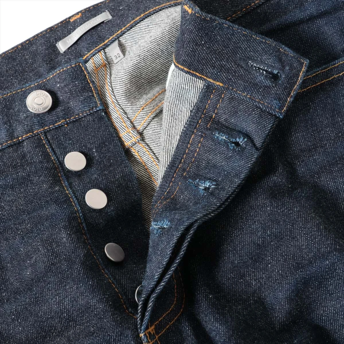 ディオール×サカイ 21AW コットン デニムパンツ 32 メンズ ネイビー
