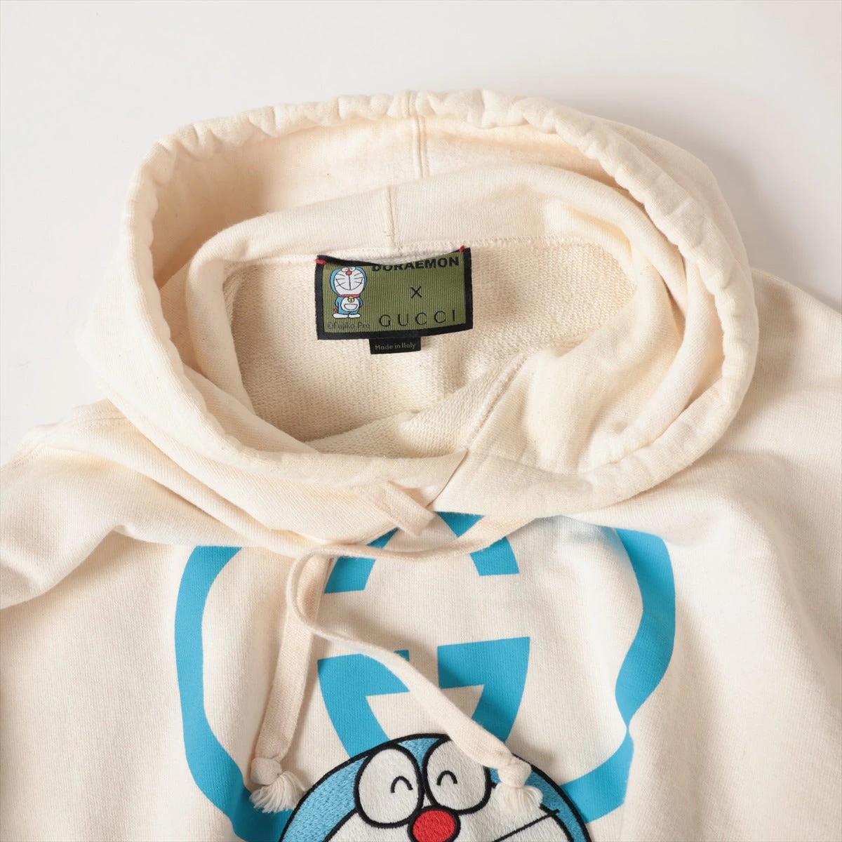 グッチ×ドラえもん コットン パーカー M メンズ アイボリー 646953