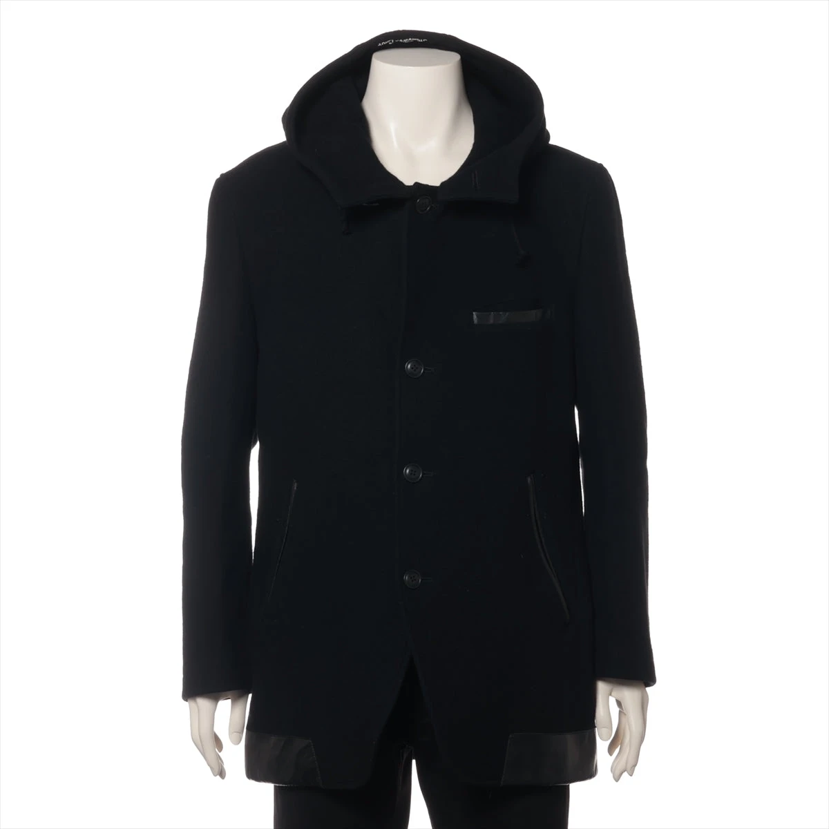 ヨウジヤマモトプールオム ウール コート 2 メンズ ブラック HR-J06