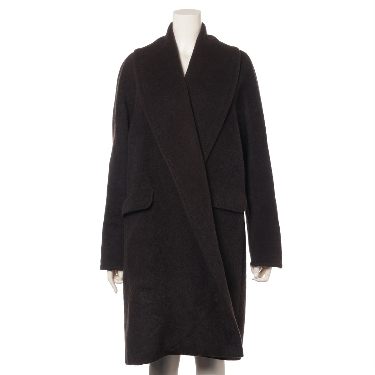 マックスマーラ アセテート×レーヨン コート 38 レディース ブラウン