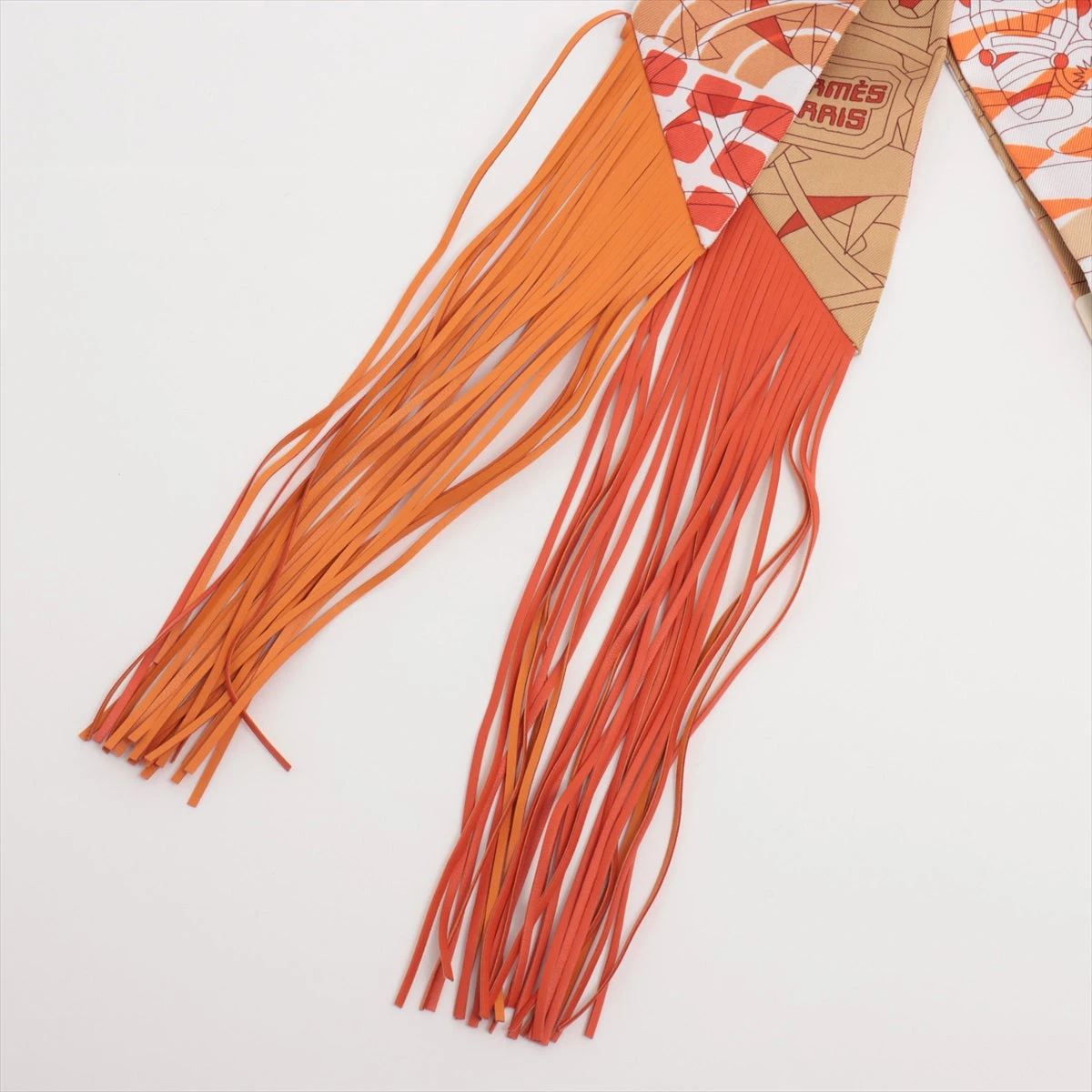 美品☆HERMES オレンジ×ラム革フリンジ ストール 楽天市場】【送料無料】【本物】美品☆HERMES☆エルメス☆大判