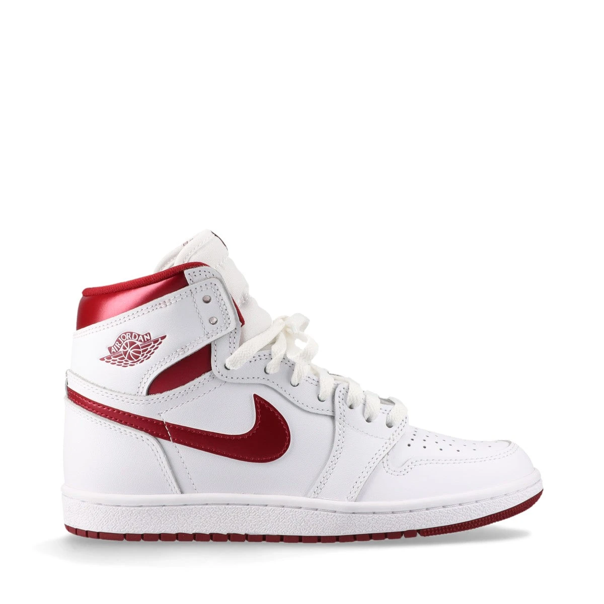 Nike ハイカットシューズ ホワイト/シルバー24 ナイキ AIR JORDAN 1 HIGH 85 レザー ハイカットスニーカー 24cm