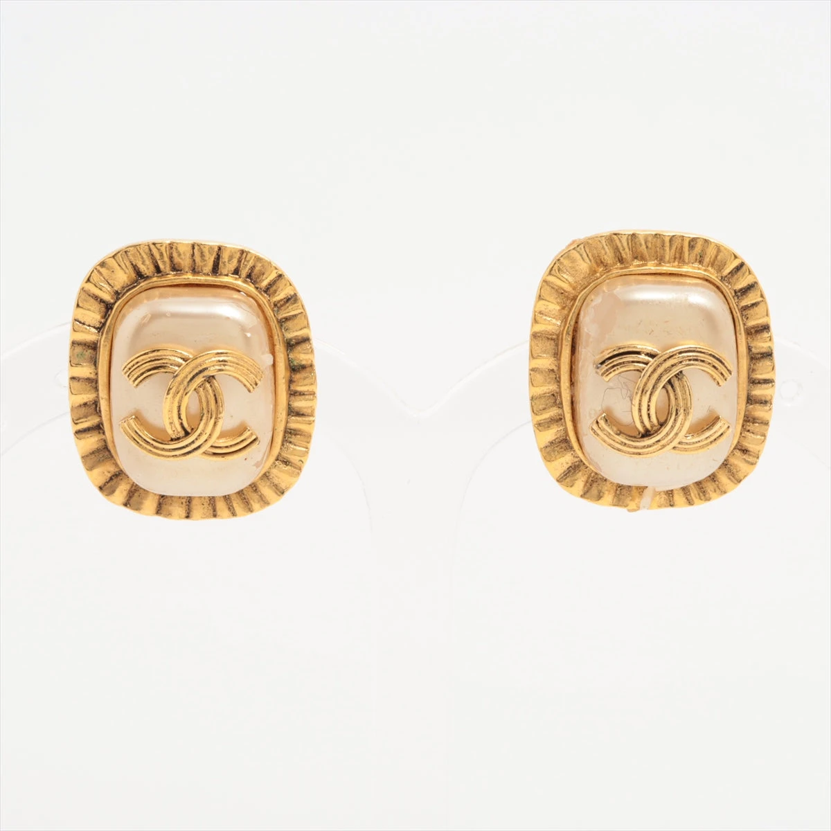 シャネル ココマーク 94A イヤリング(両耳用) GP×フェイクパール  