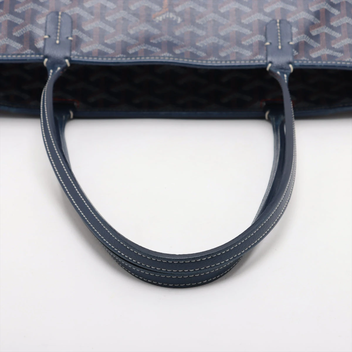 ゴヤール アルトワMM PVC×レザー トートバッグ ネイビー A3517251