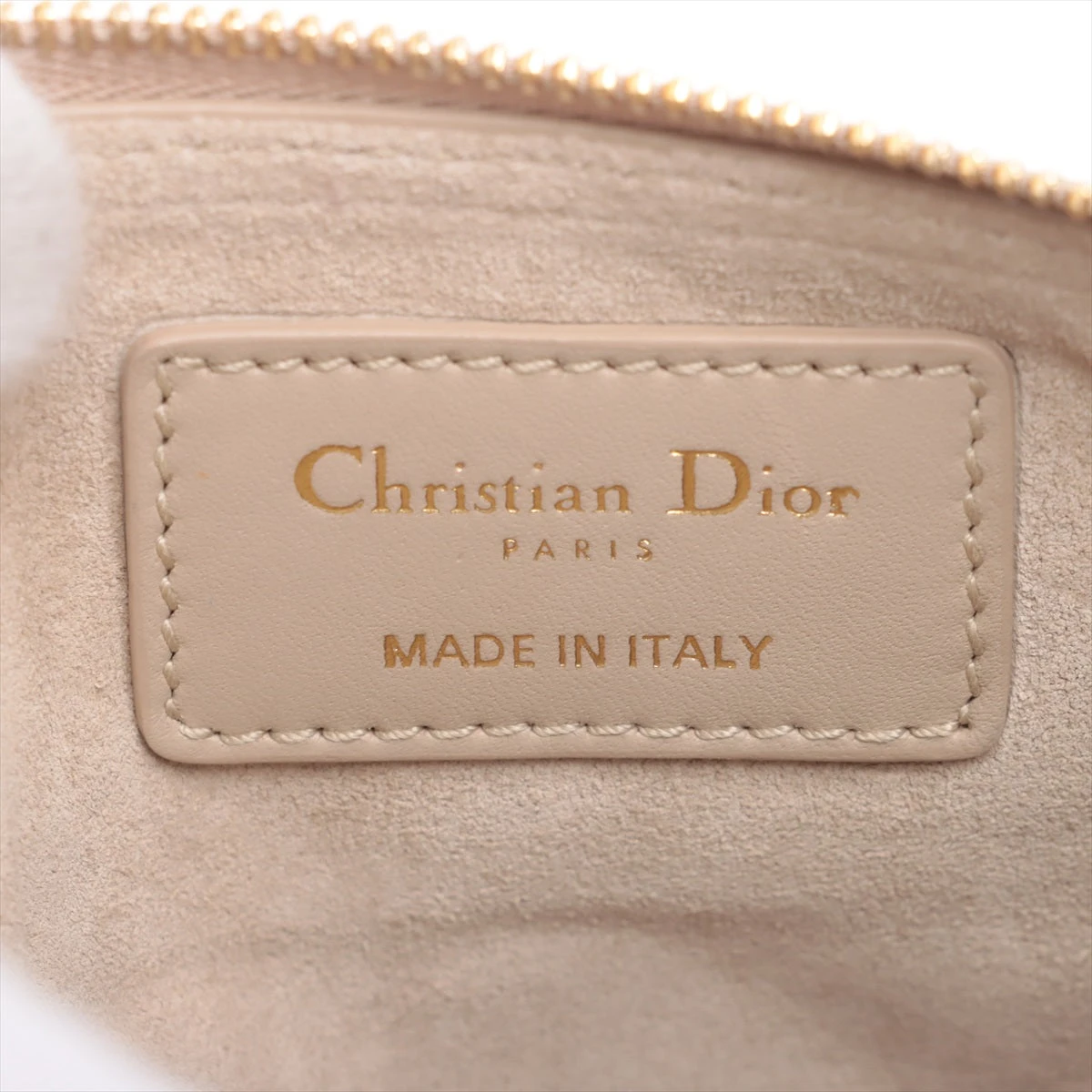 Christian Dior ベージュ ロゴ ハンドバッグ　ポーチ Christian Dior ディオール ポーチ レディース ブランド