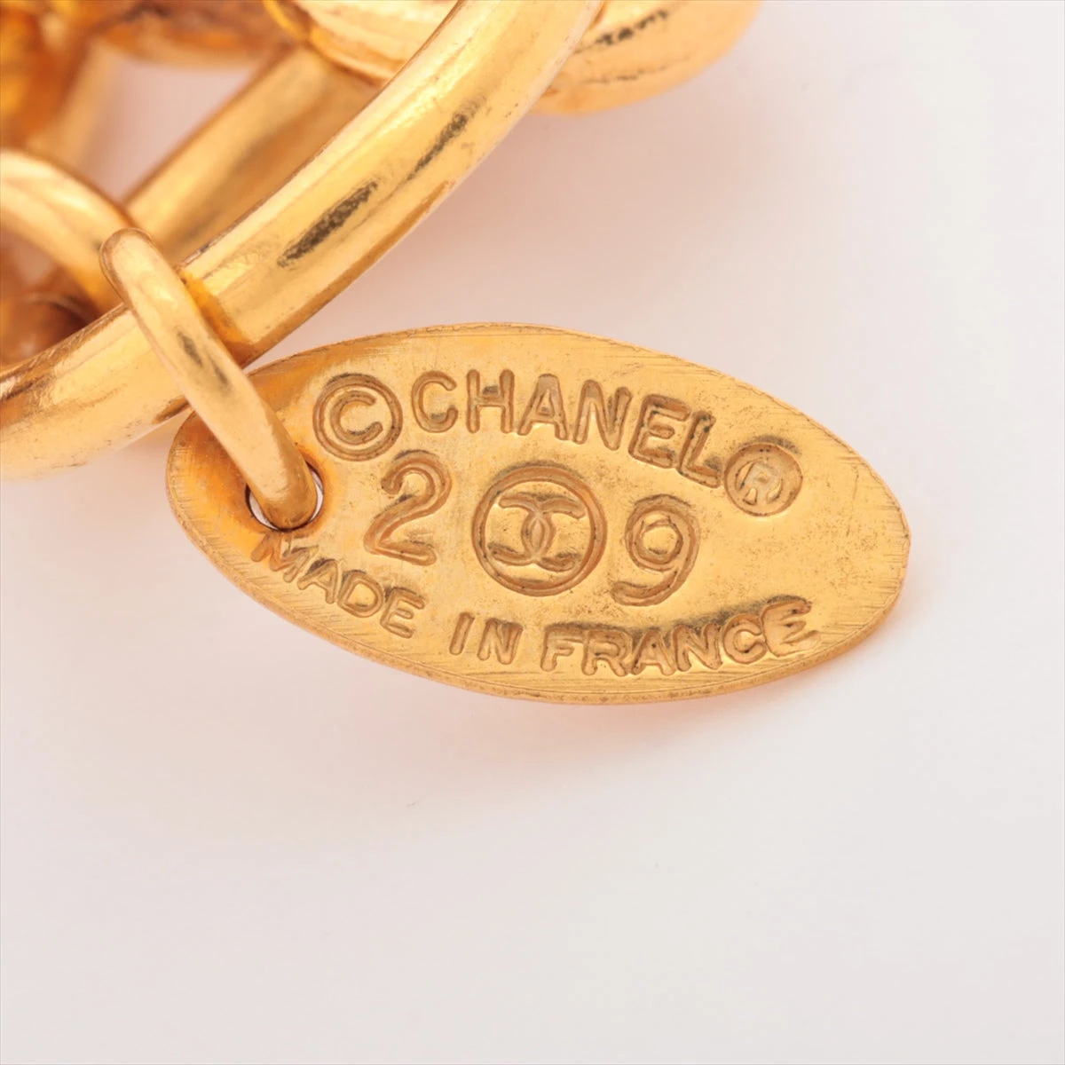 ヴィンテージ CHANEL ブレスレット ココマーク 金メッキ 1994年 ヴィンテージ CHANEL ブレスレット ココマーク 金メッキ 1994年