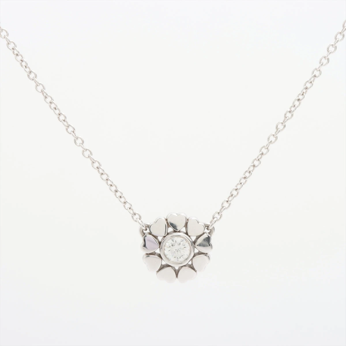Tiffany&Co. クラウンオブハート 1Pダイヤ シルバーネックレス