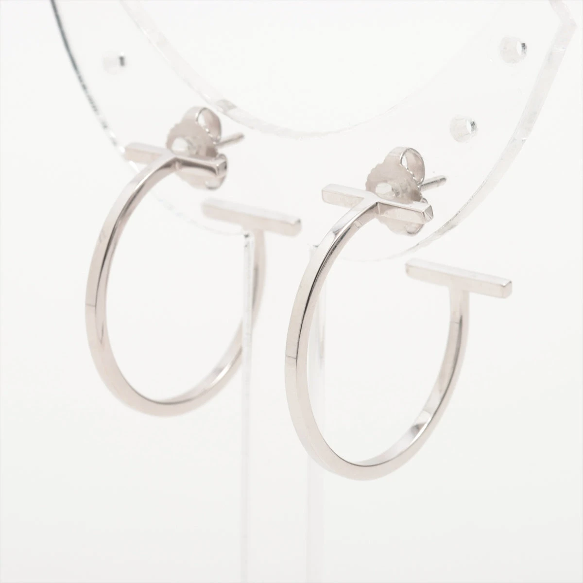 ティファニー　t フープピアス Tワイヤー フープ ピアス ミディアム RG[60011243 34448124] T