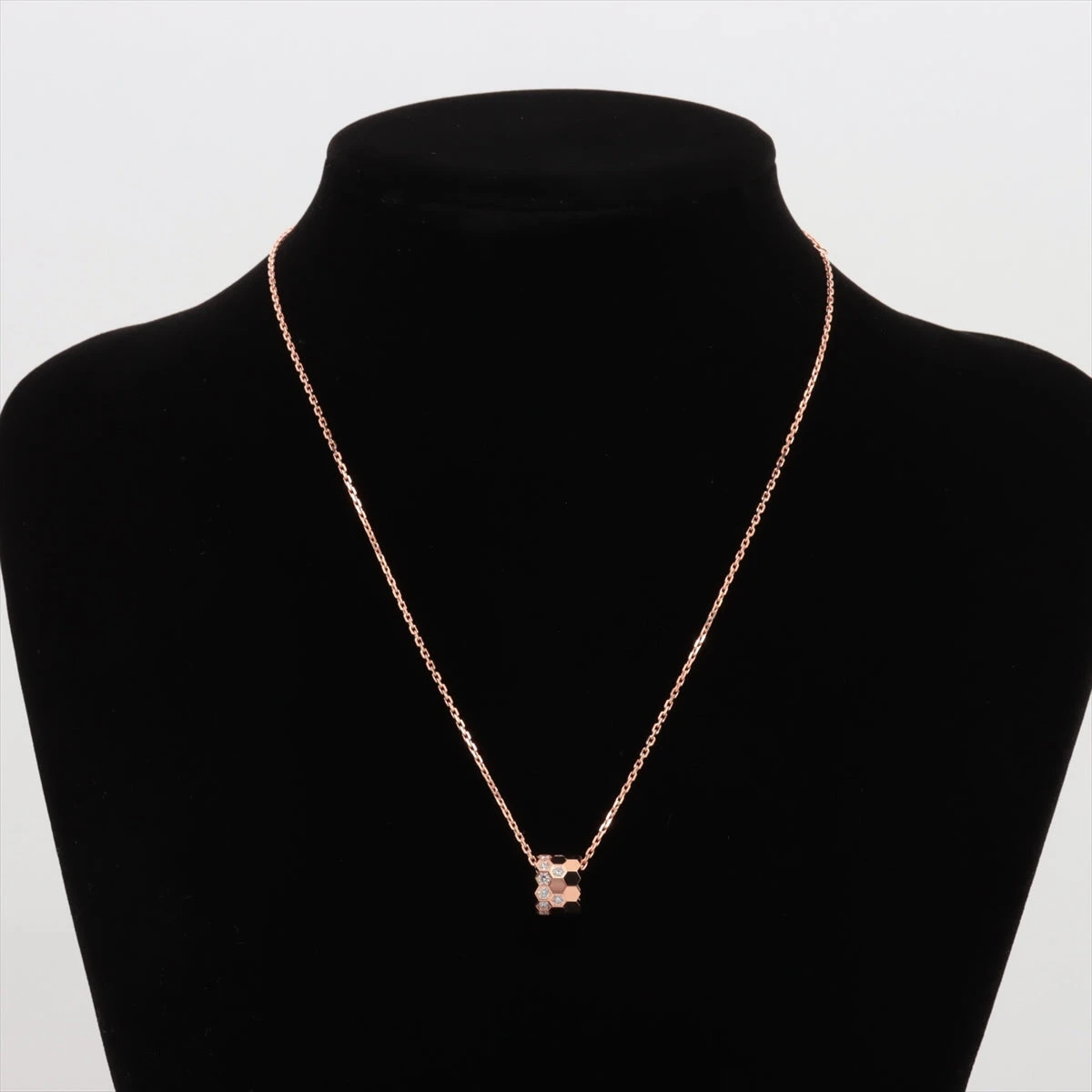 S925 ハニカムネックレス ダイヤ風 Bee My Love レディース高級感の