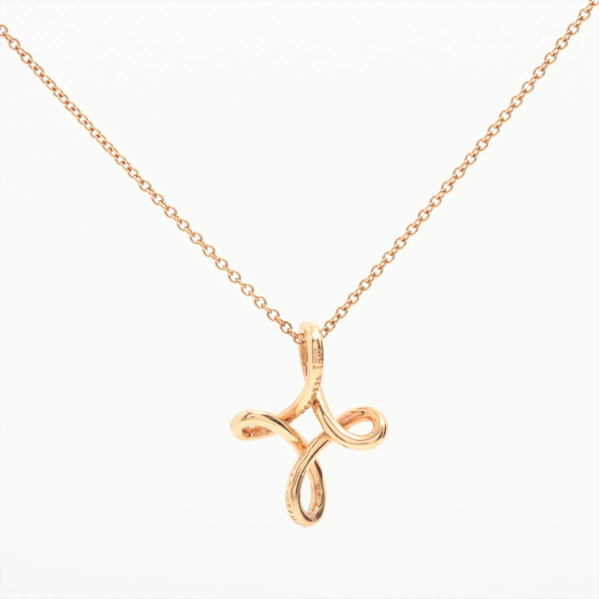 TIFFANY&Co.ティファニー　750 インフィニティクロスペンダントトップ ティファニー インフィニティ クロス ネックレス 750(YG) 3.1g